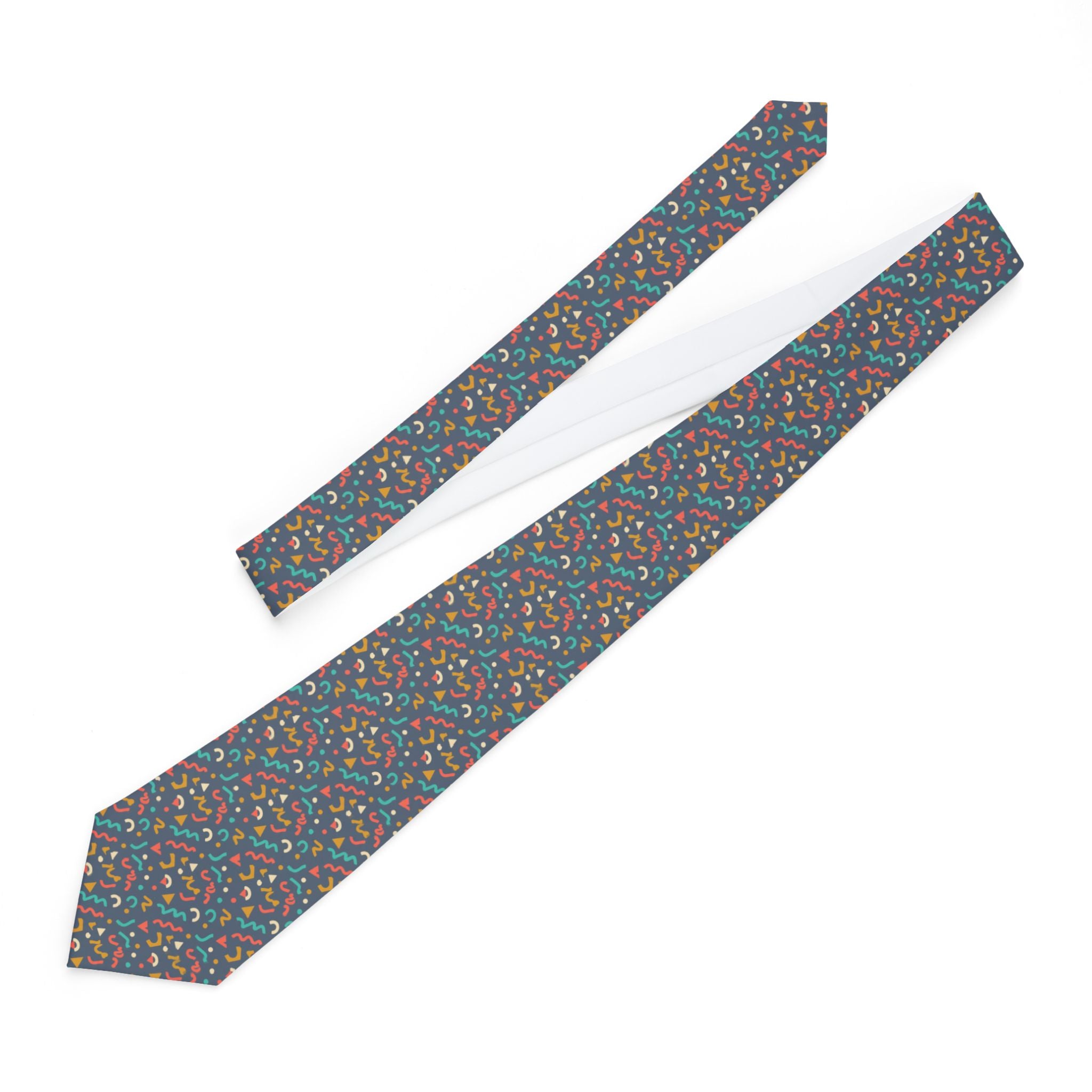 Graines Talisman Tie - Slate Multicolor Memphis