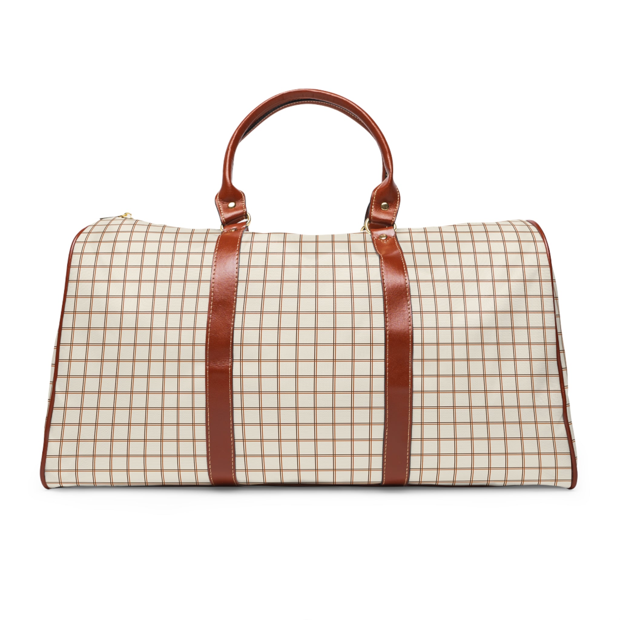 Margaux - Cream Tattersall Check Travel Bag