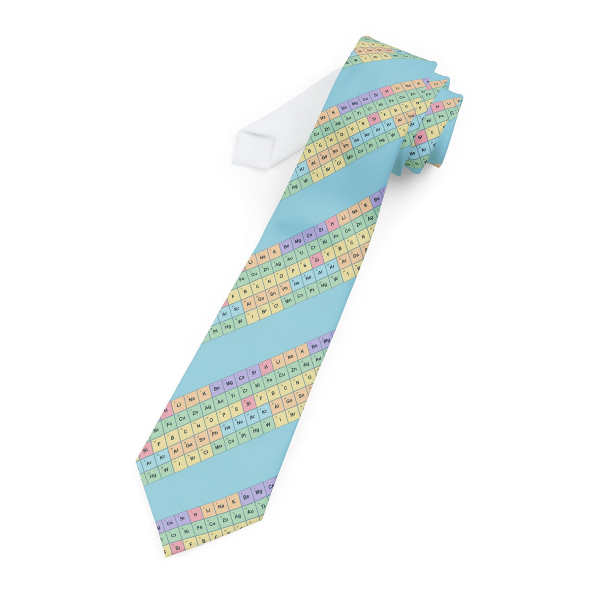 Knuth Satin Edition - Aqua & Pastel Periodic Table Tie