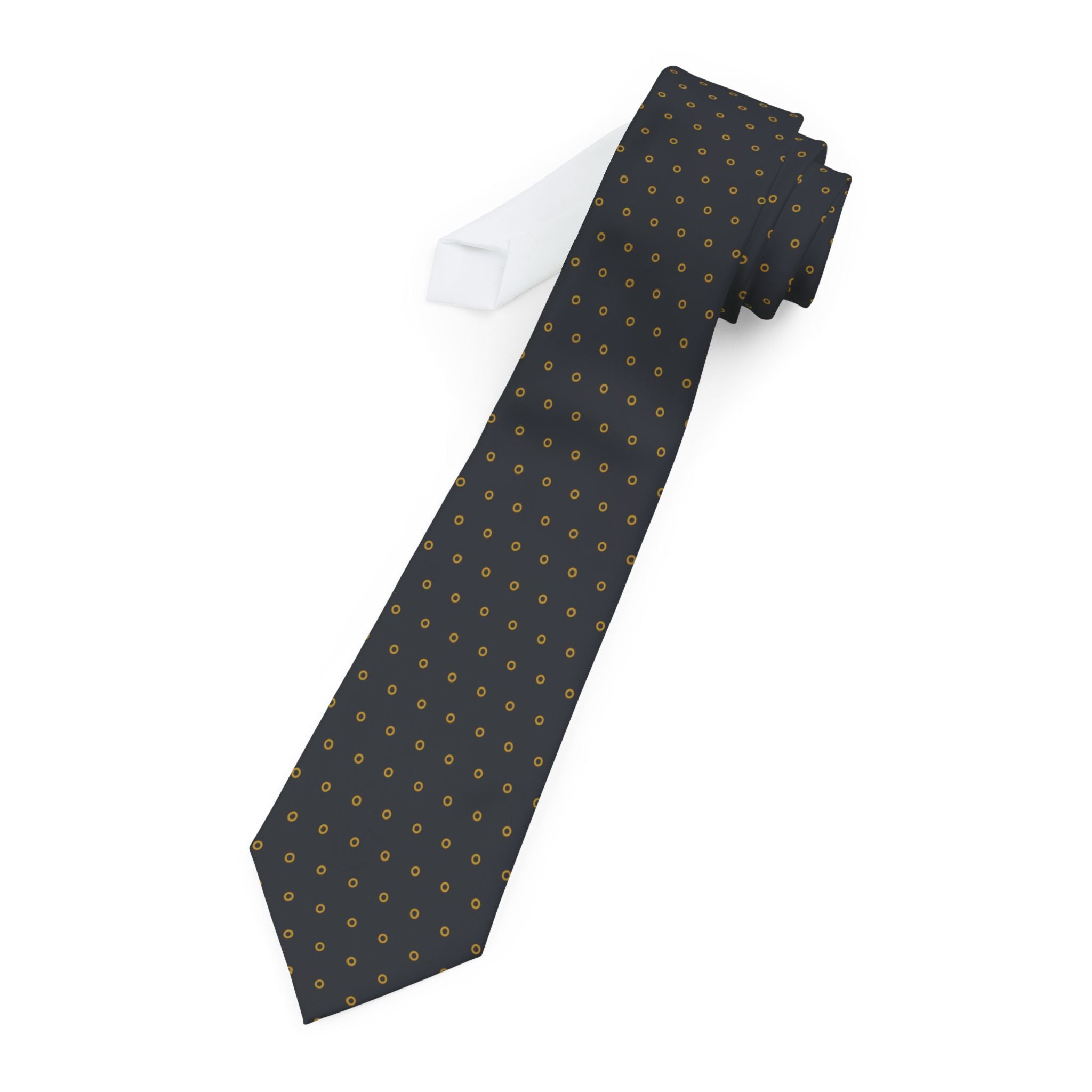 Luceram Talisman Tie - Black Gold Ring Dot