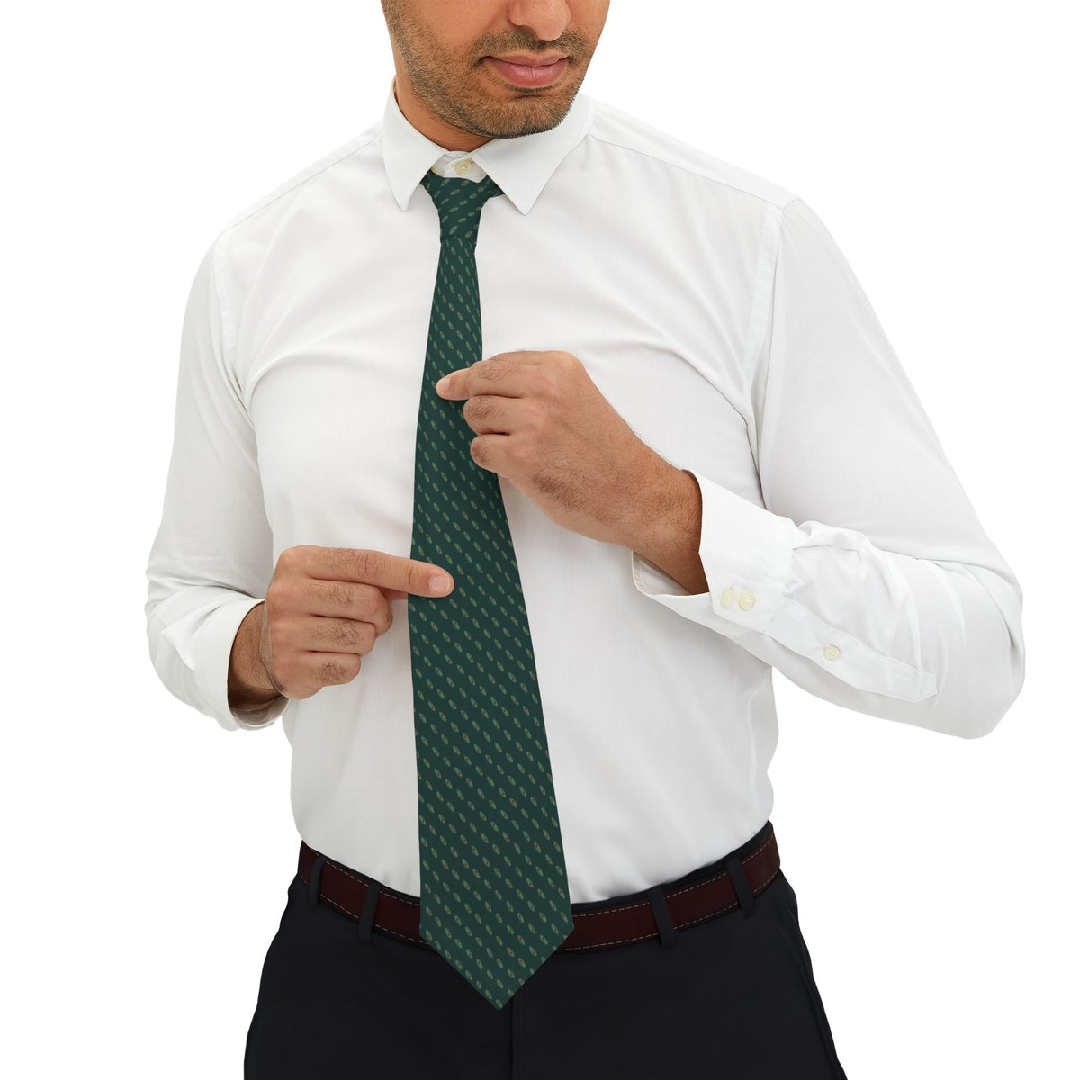Mogno Talisman Tie - Teal Rust Pheasant Eye Feather