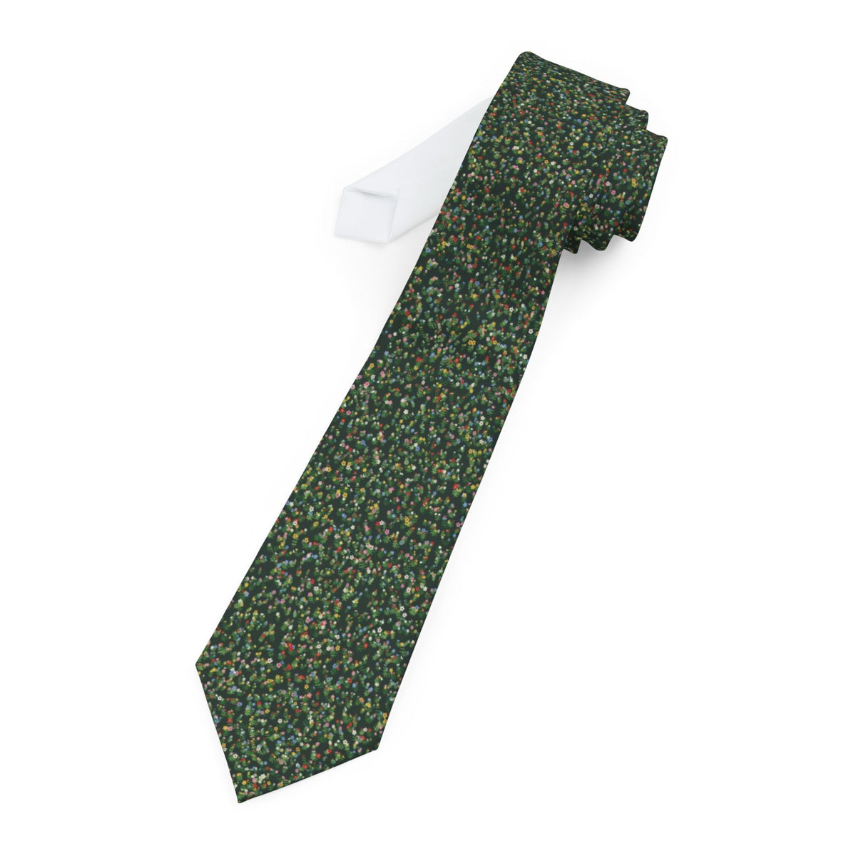Rud Satin Edition - Forest Green Millefleur Tapestry Tie
