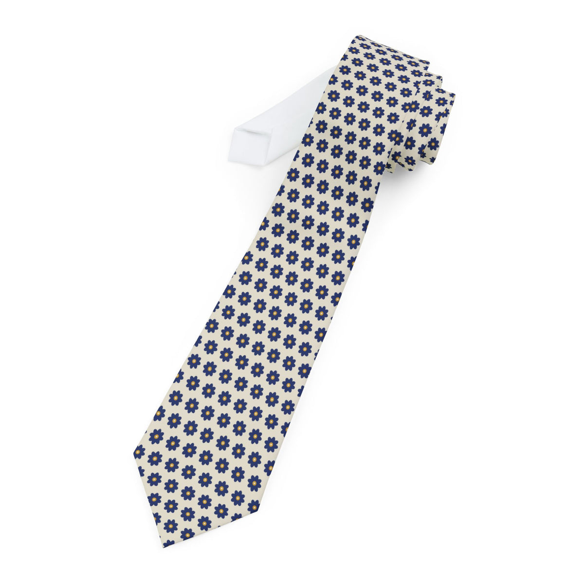 Bremgarten Talisman Tie - Ivory Daisy Foulard