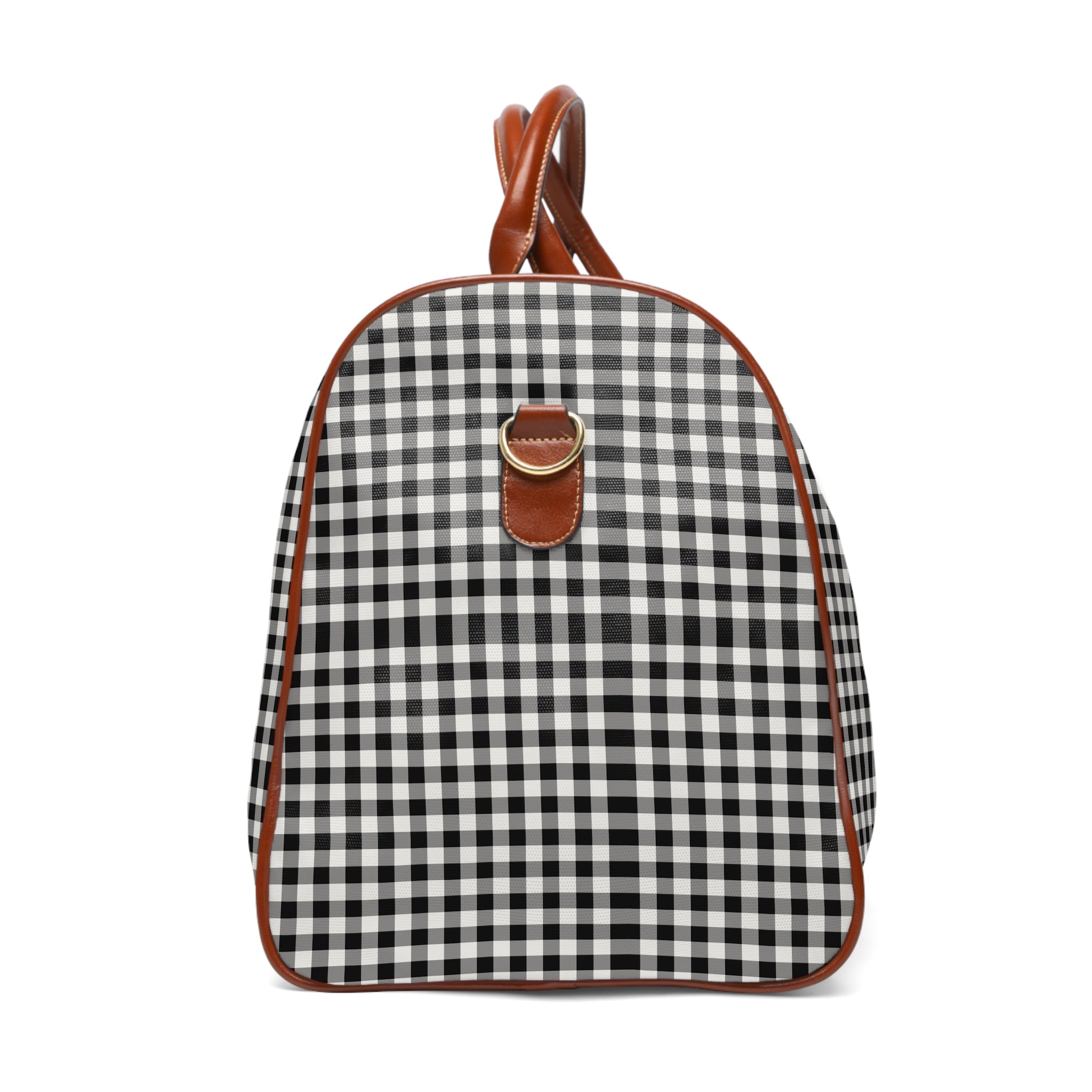 Roubion - Black White Gingham Travel Bag