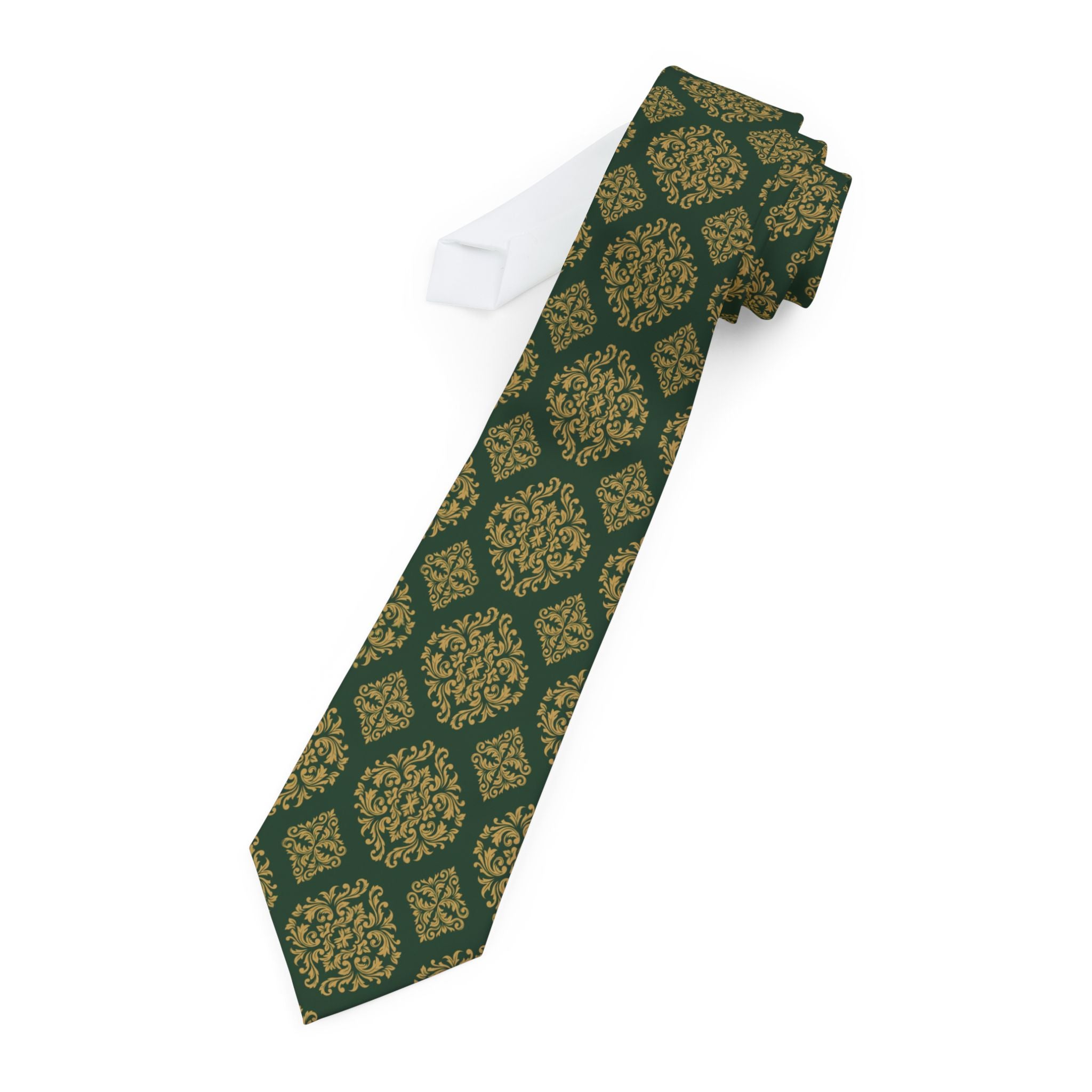 Lodeve Talisman Tie - Forest Gold Damask