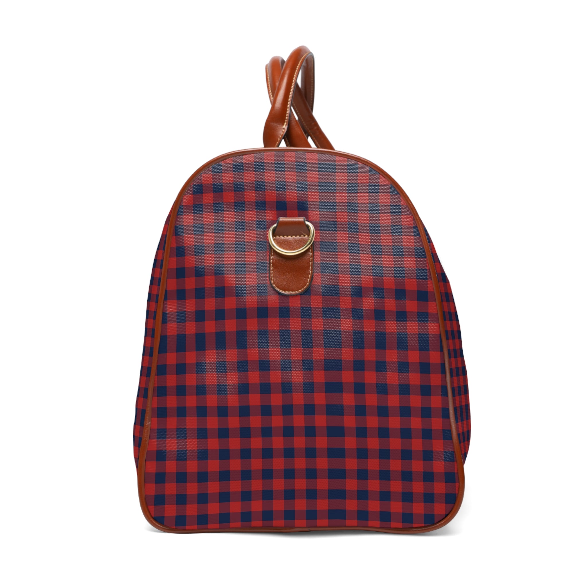 Allos - Red Navy Gingham Travel Bag