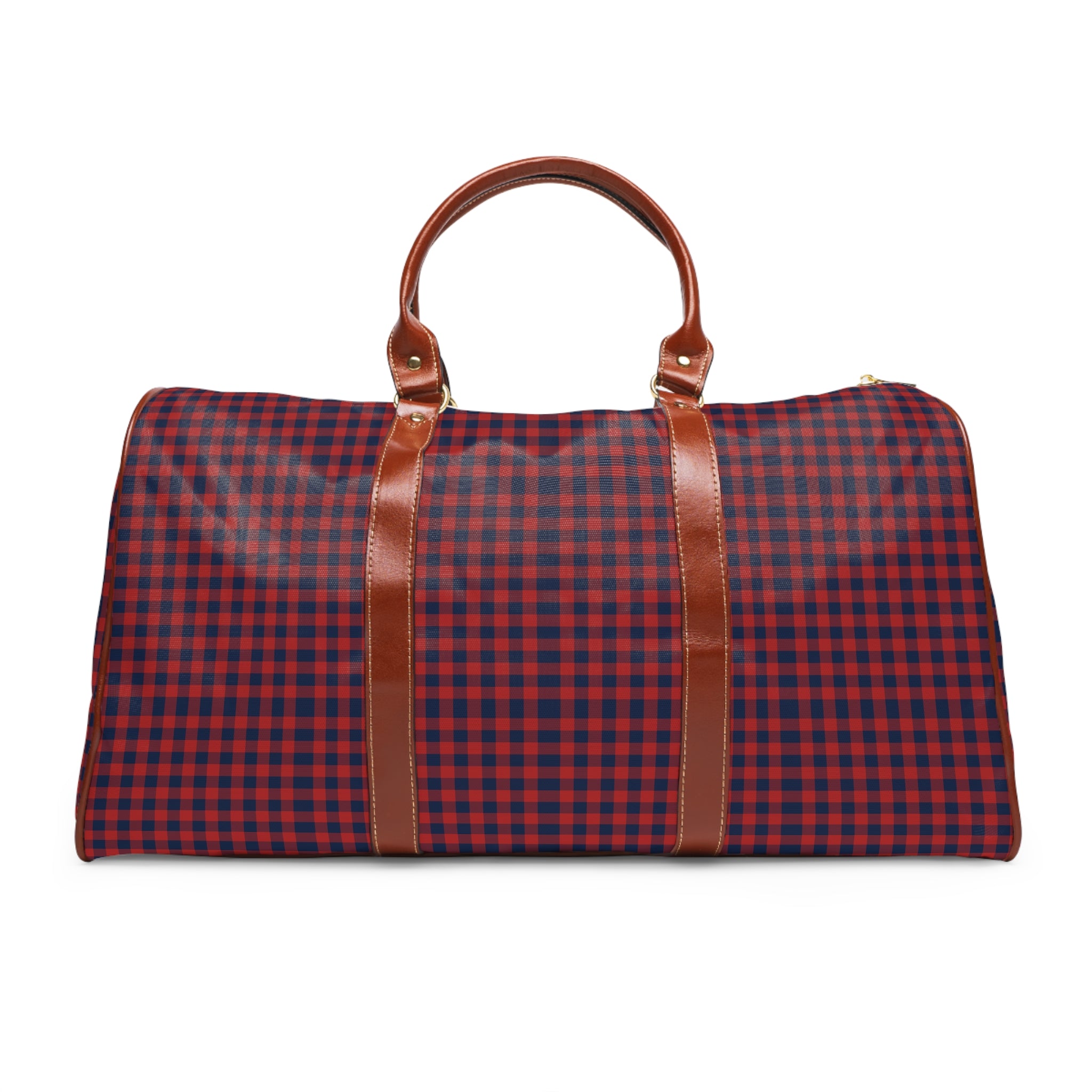 Allos - Red Navy Gingham Travel Bag