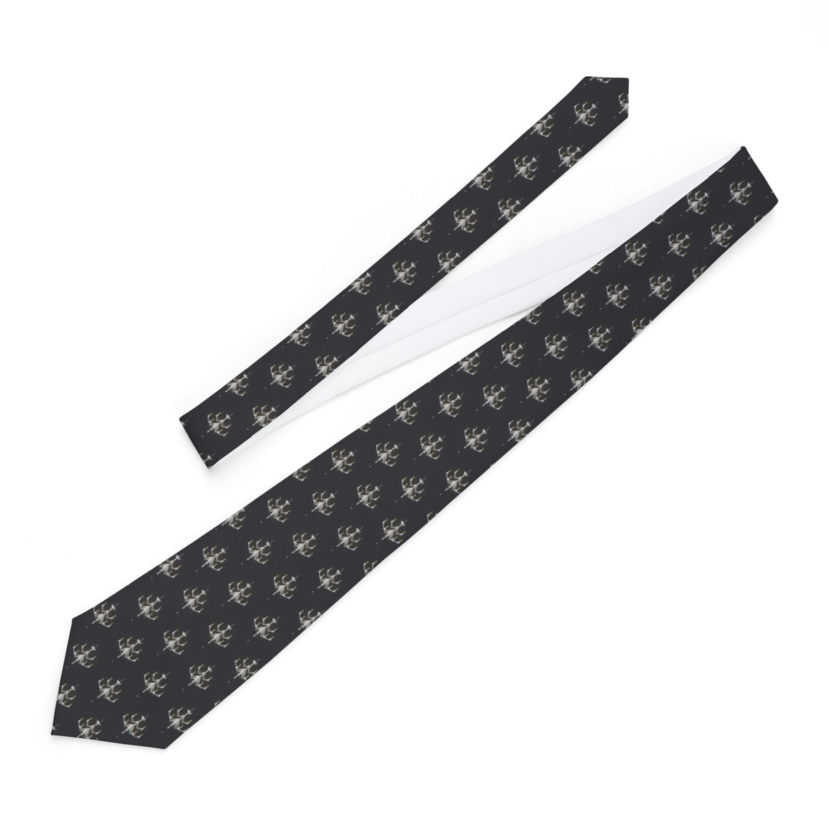 Nadasdy Satin Edition - Black & Silver Chandelier Tie – view 2