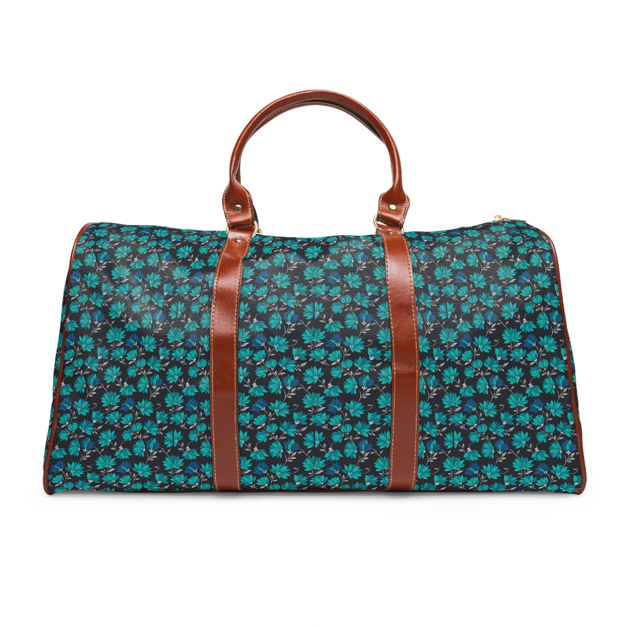 Valdoro - Charcoal Teal Bloom Travel Bag