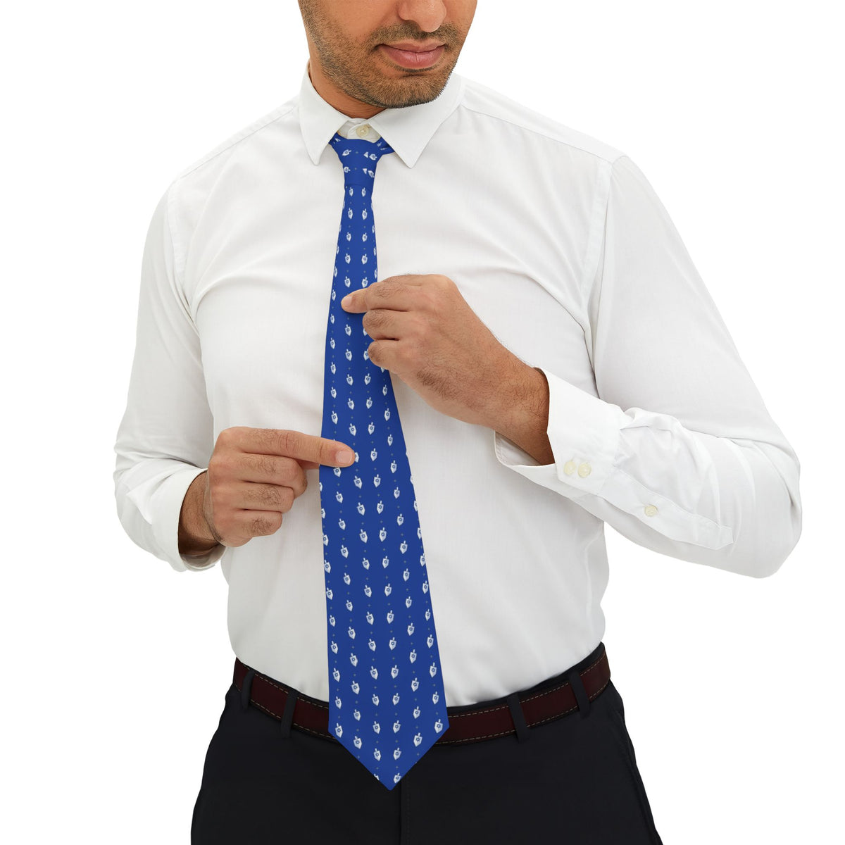 Hamilton Satin Edition - Royal Blue Dreidel Tie