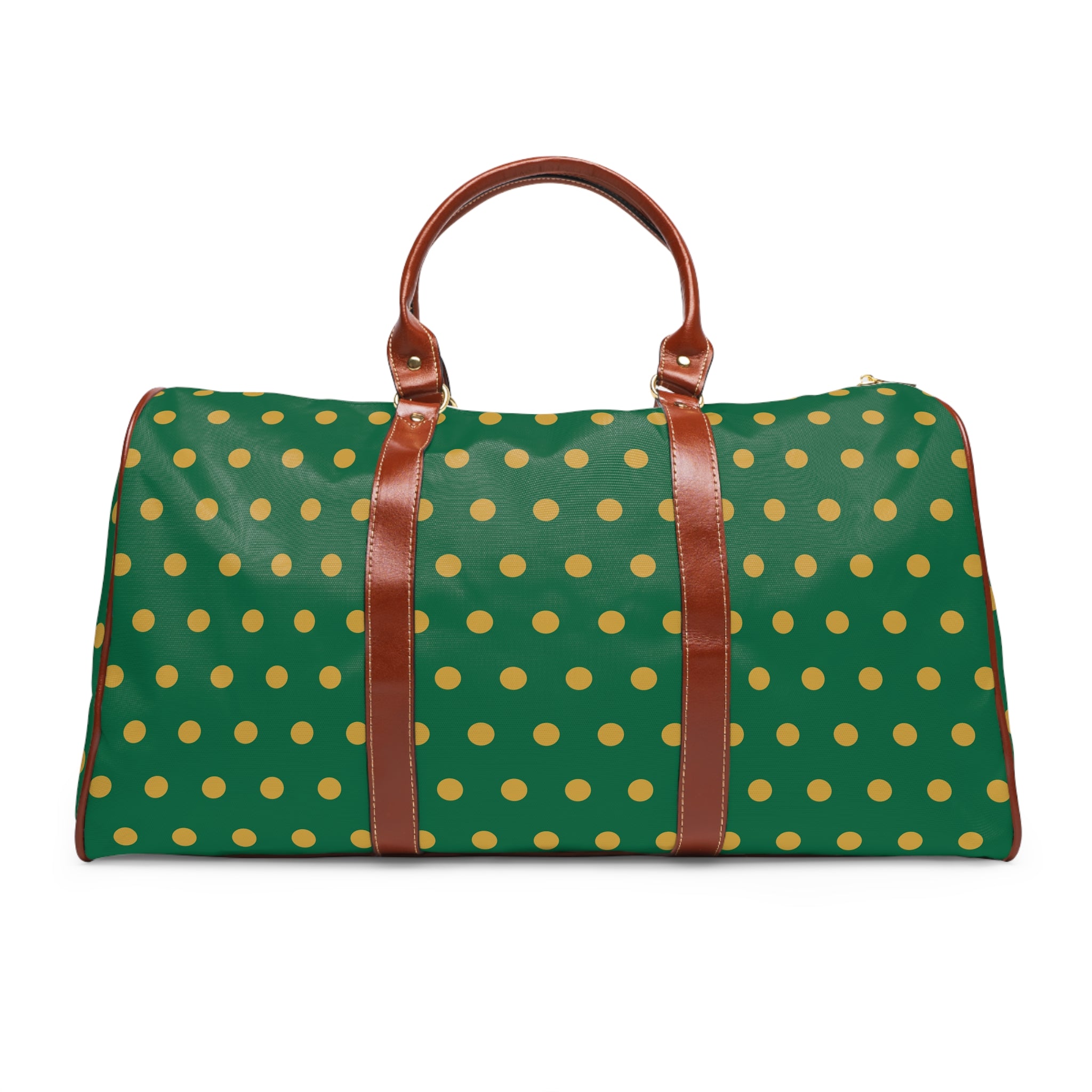 Zagora - Emerald Gold Bold Dot Travel Bag