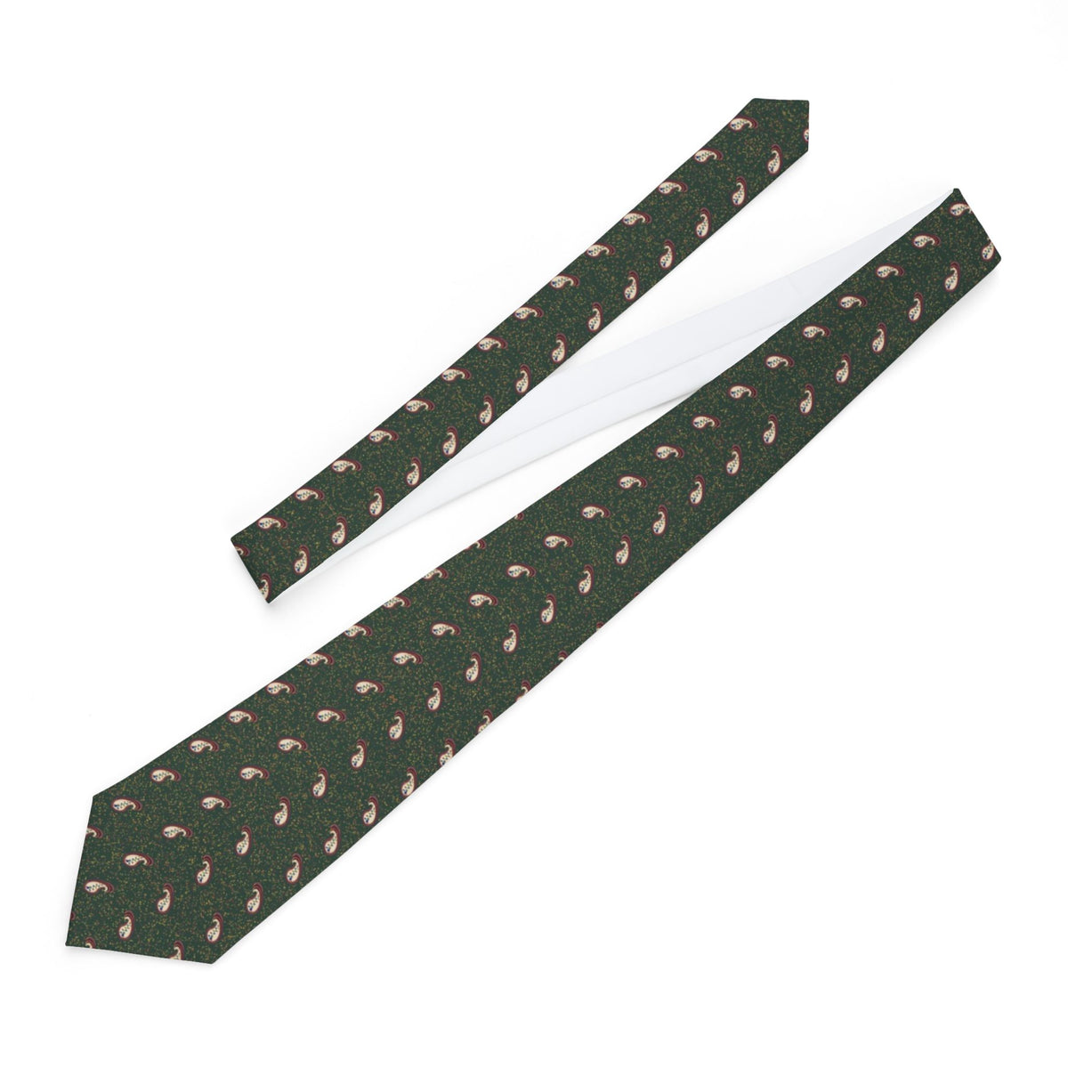 Csaky Satin Edition - Forest & Ivory Kashmir Paisley Tie – view 2