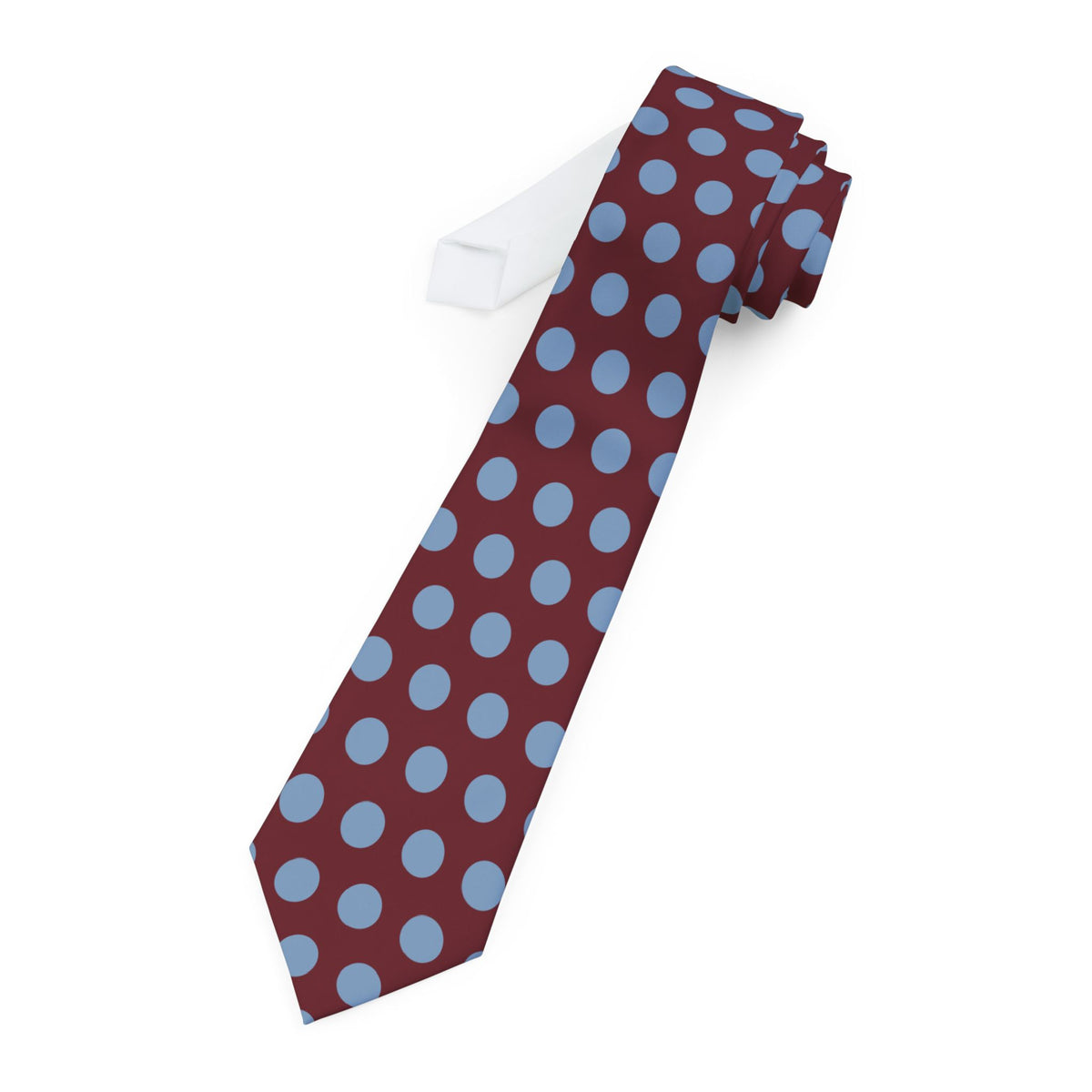 Heiden Talisman Tie - Burgundy Dusty Blue Giant Dot