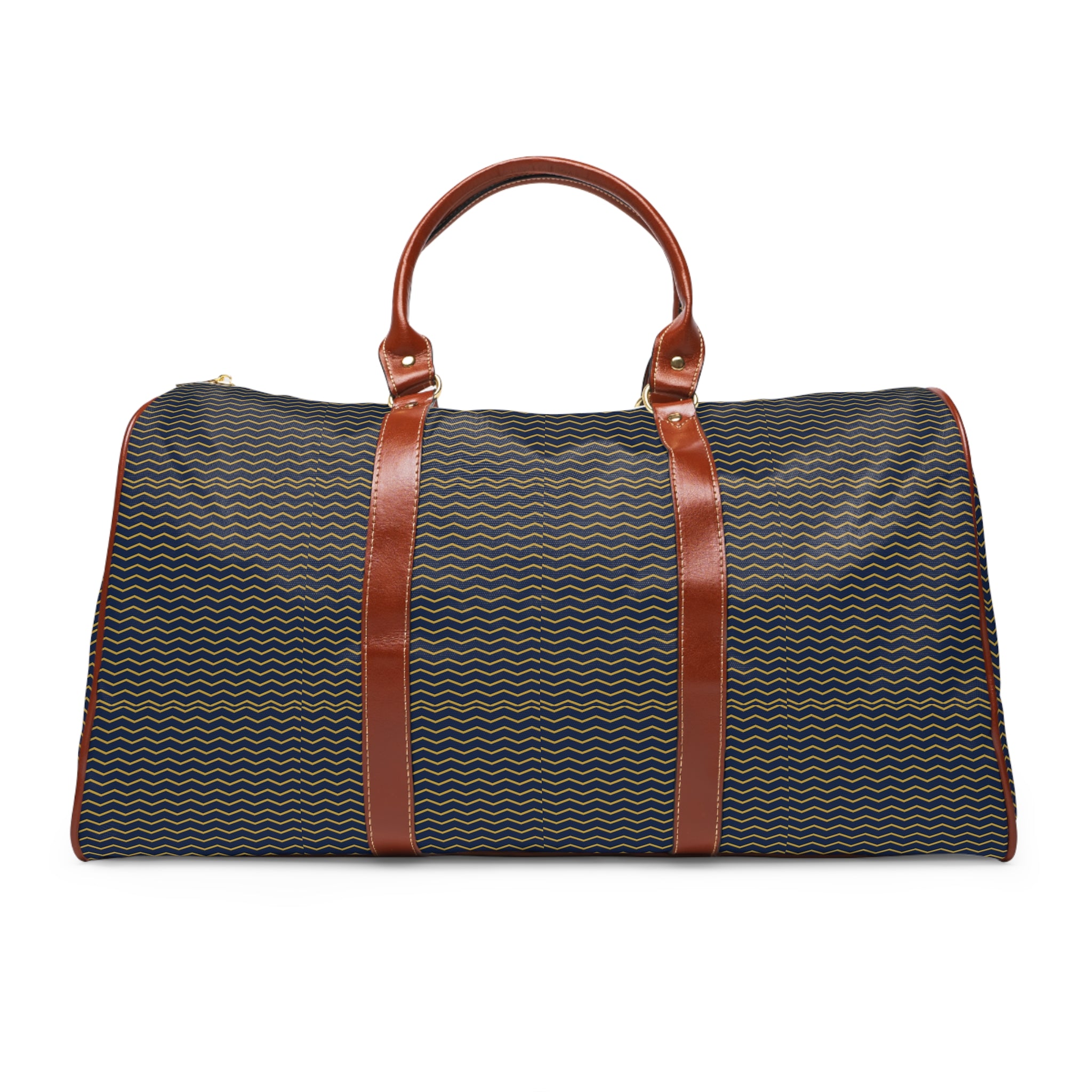 Seyne - Navy Gold Chevron Travel Bag