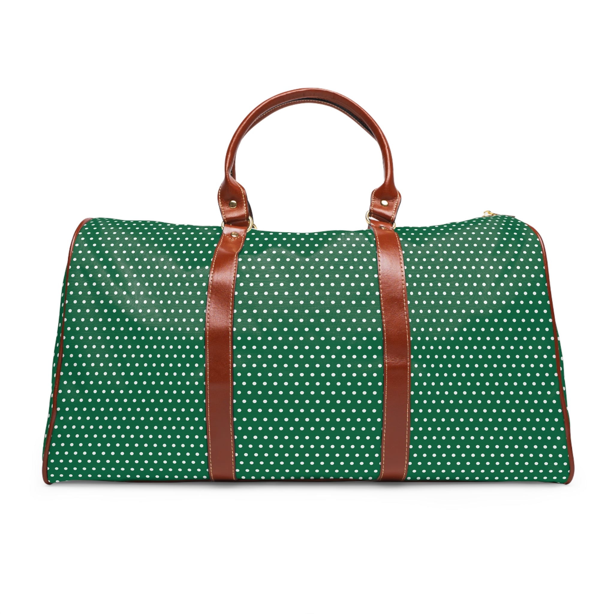 Pavone - Emerald White Pin Dot Travel Bag