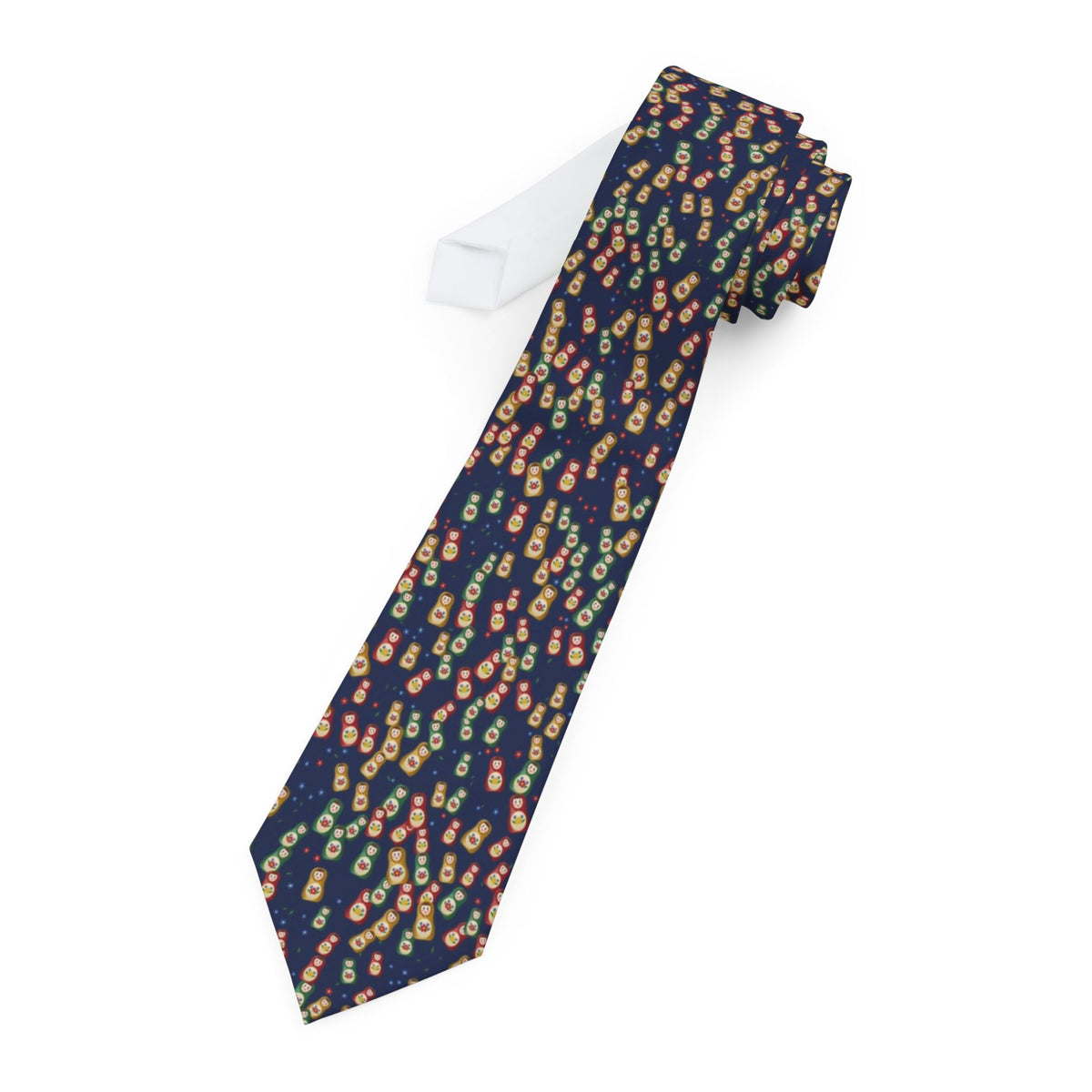 Koniecpolski Satin Edition - Navy Matryoshka Doll Tie