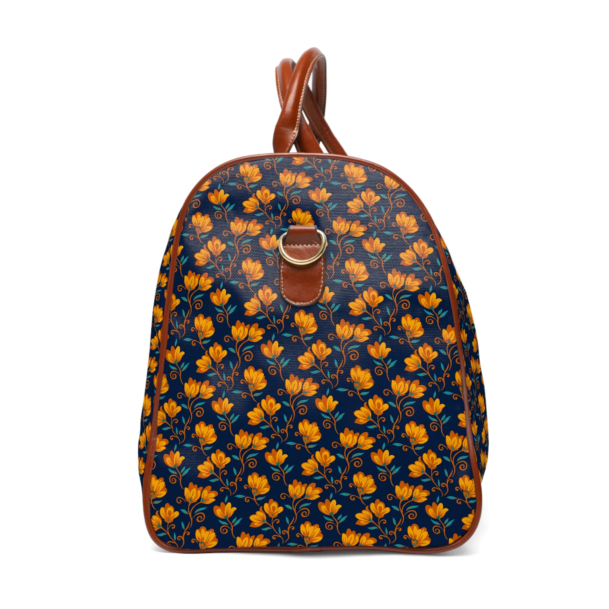 Solano - Amber Navy Folk Floral Travel Bag