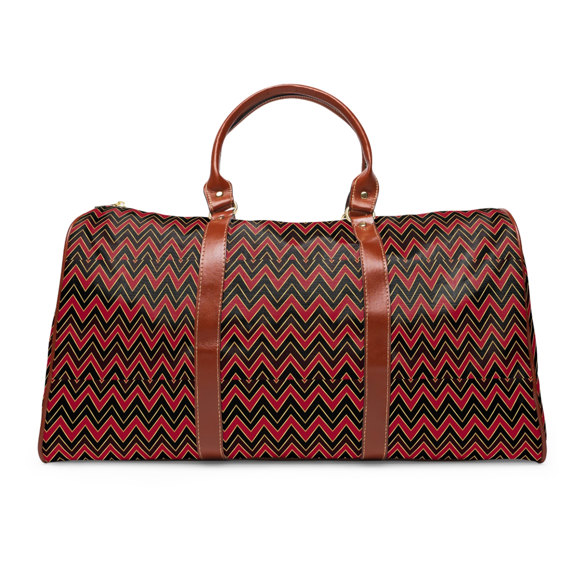Roqueforte - Crimson Chevron Cascade Travel Bag