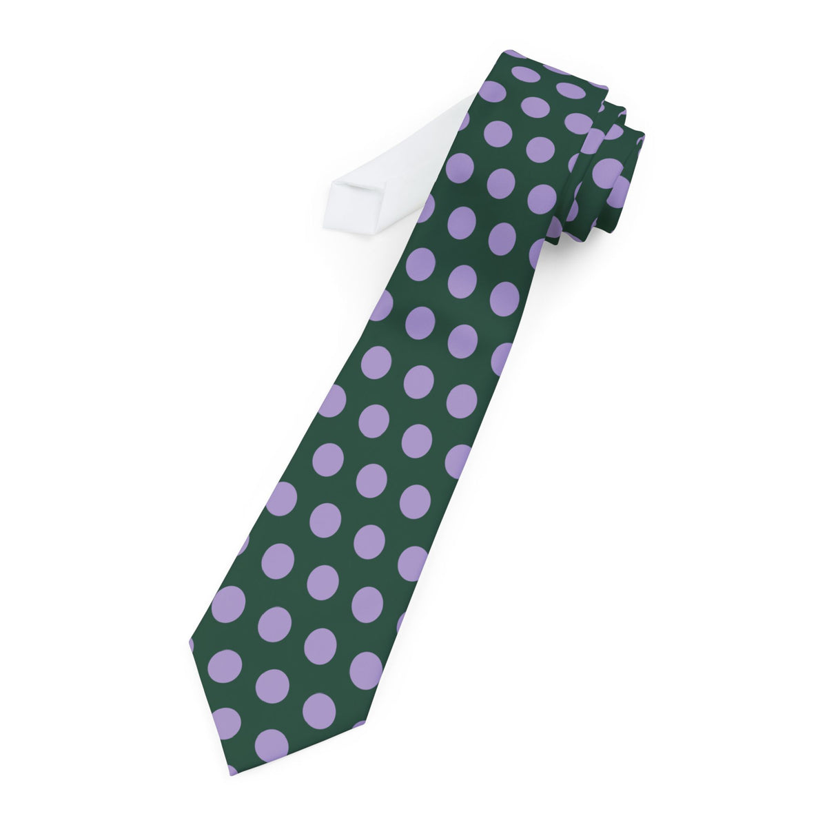Rehetobel Talisman Tie - Forest Lavender Giant Dot