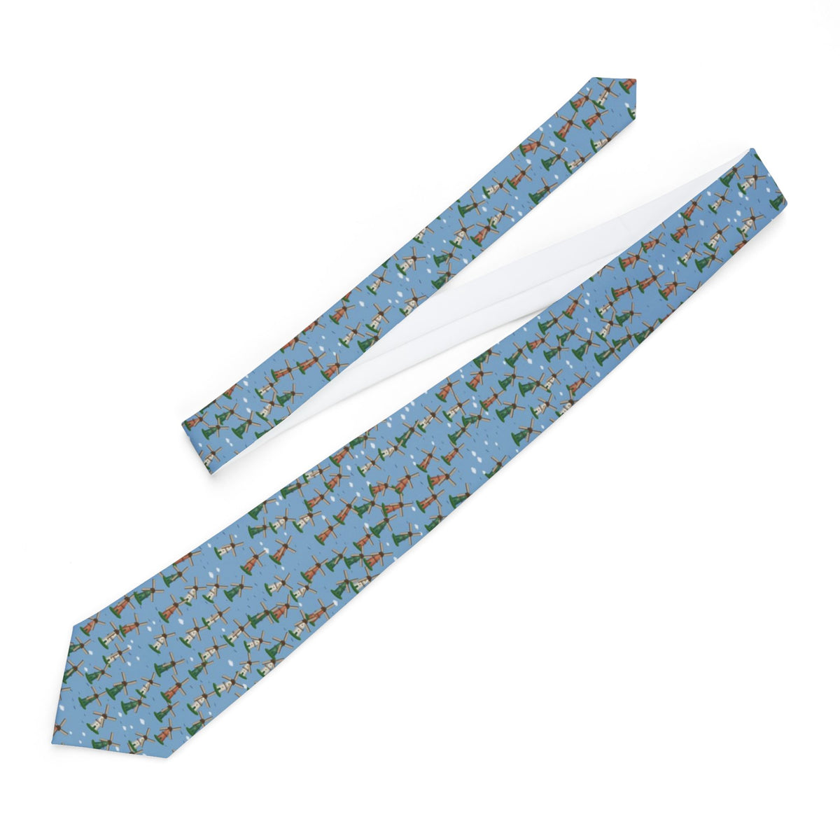 Lanckoronski Satin Edition - Sky Blue Windmill Tie
