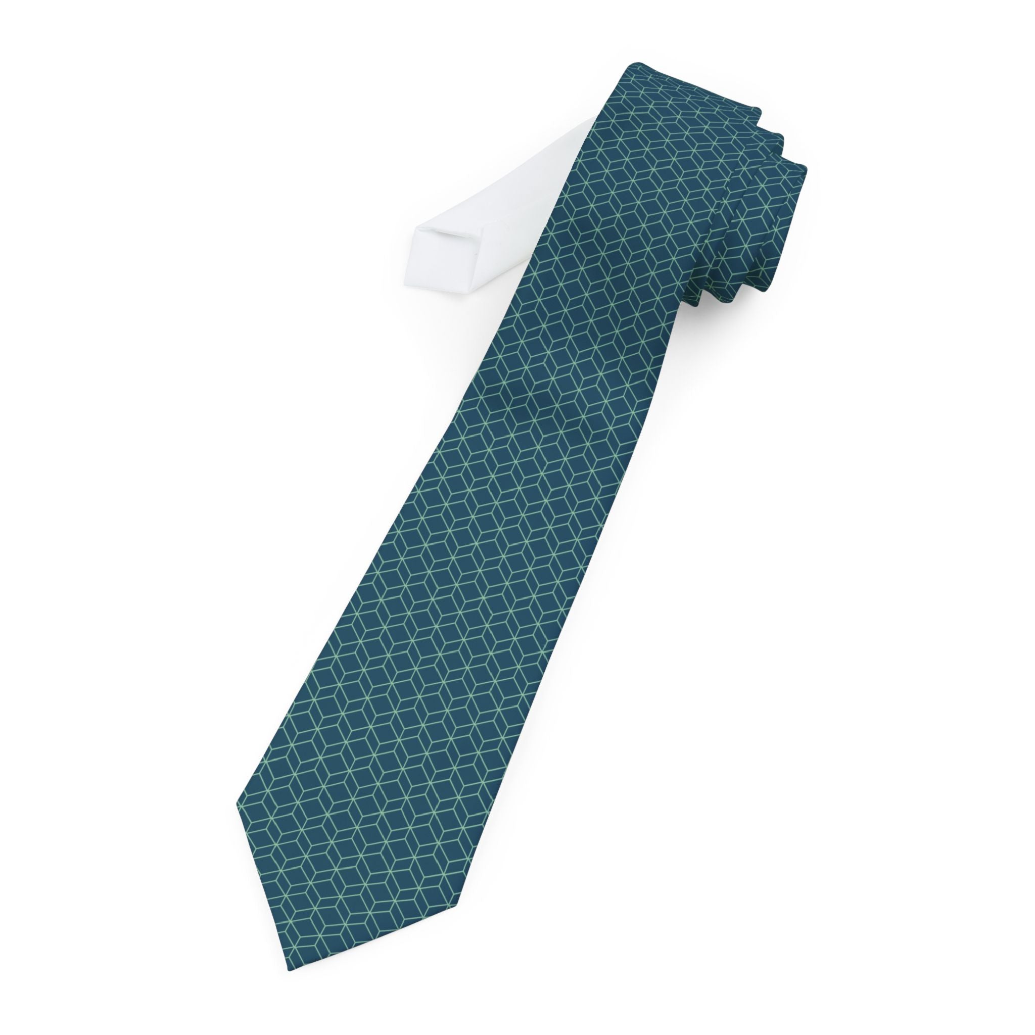 Champorcher Talisman Tie - Ocean Mint Hexagon