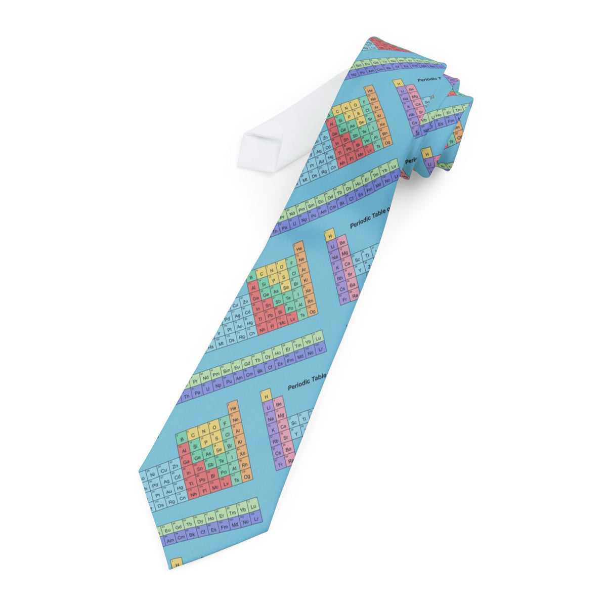 Knuth Satin Edition - Aqua & Pastel Periodic Table Tie