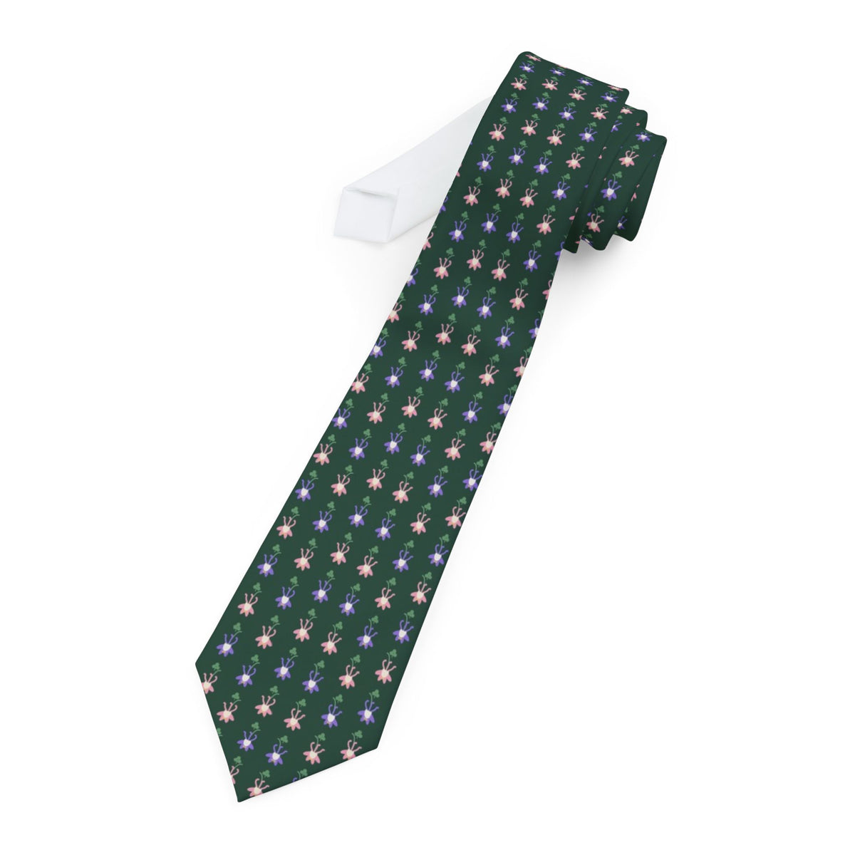 Dohna Satin Edition - Forest & Violet Columbine Tie