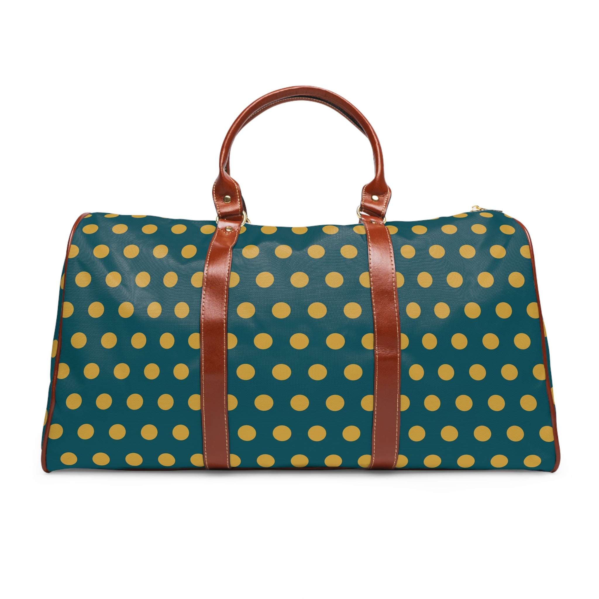 Ravello - Teal Gold Bold Dot Travel Bag