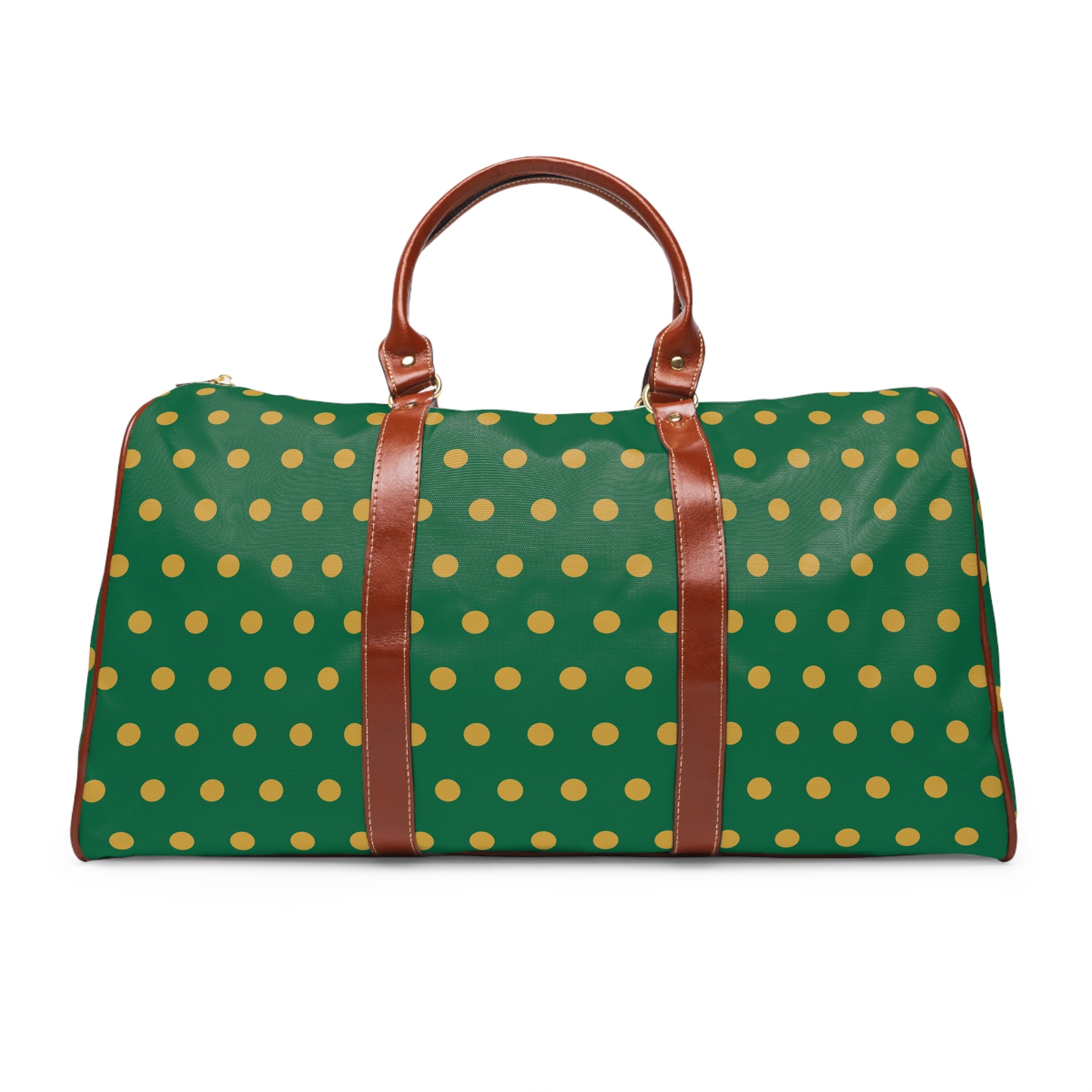 Zagora - Emerald Gold Bold Dot Travel Bag
