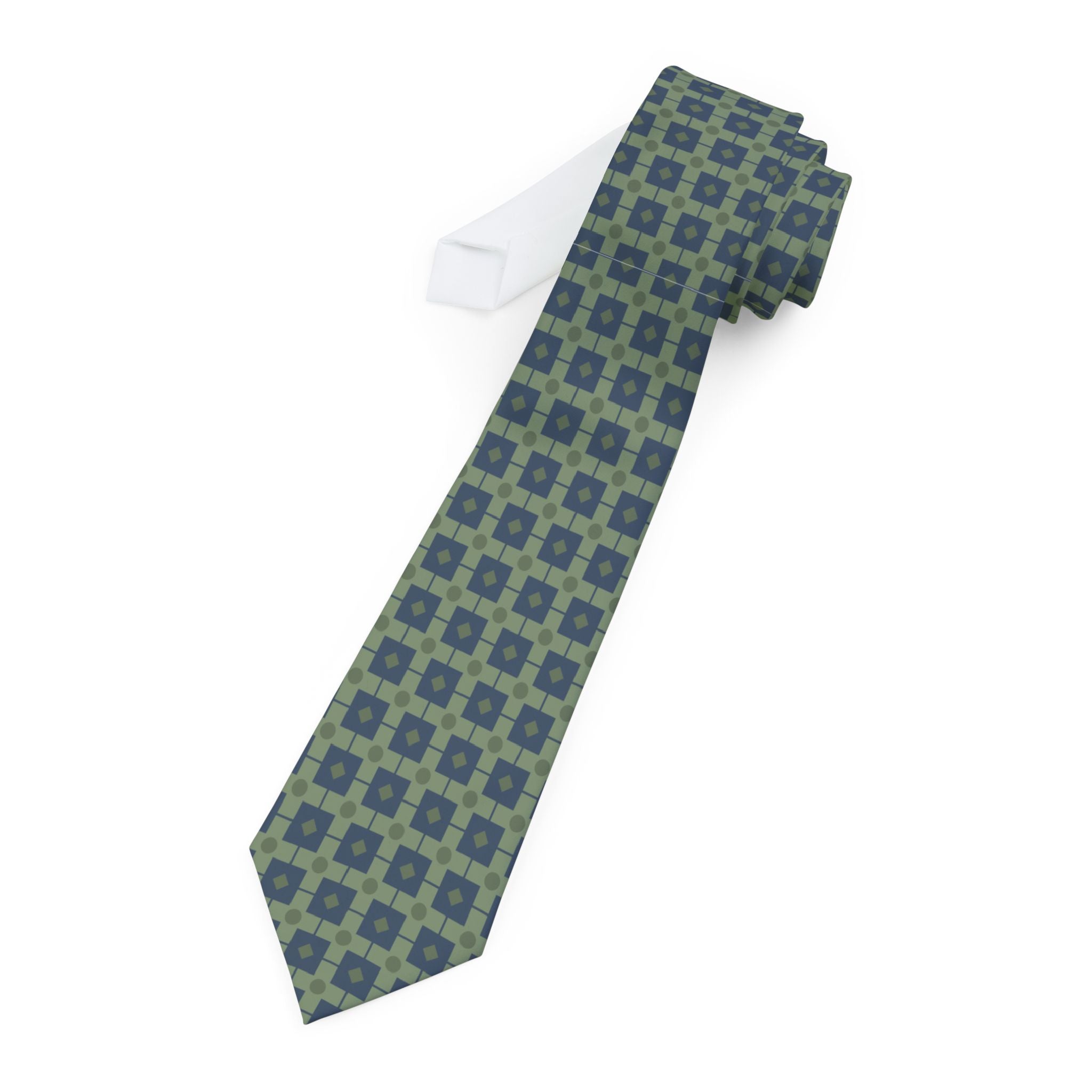 Aquileia Talisman Tie - Slate Sage Byzantine Cross