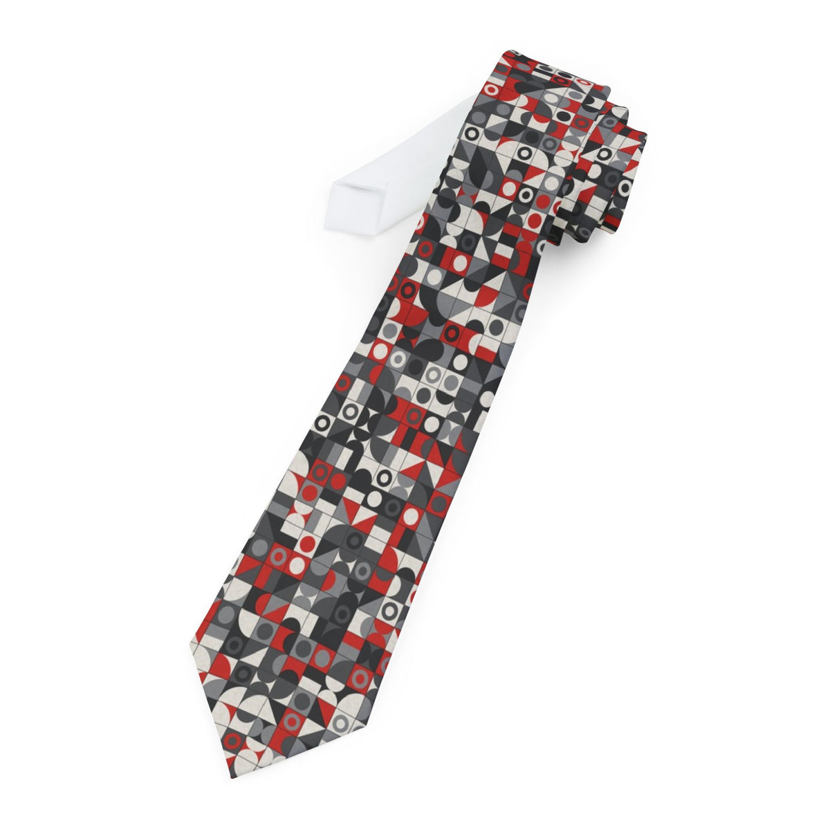 Dyre Satin Edition - Black & Red Bauhaus Tie