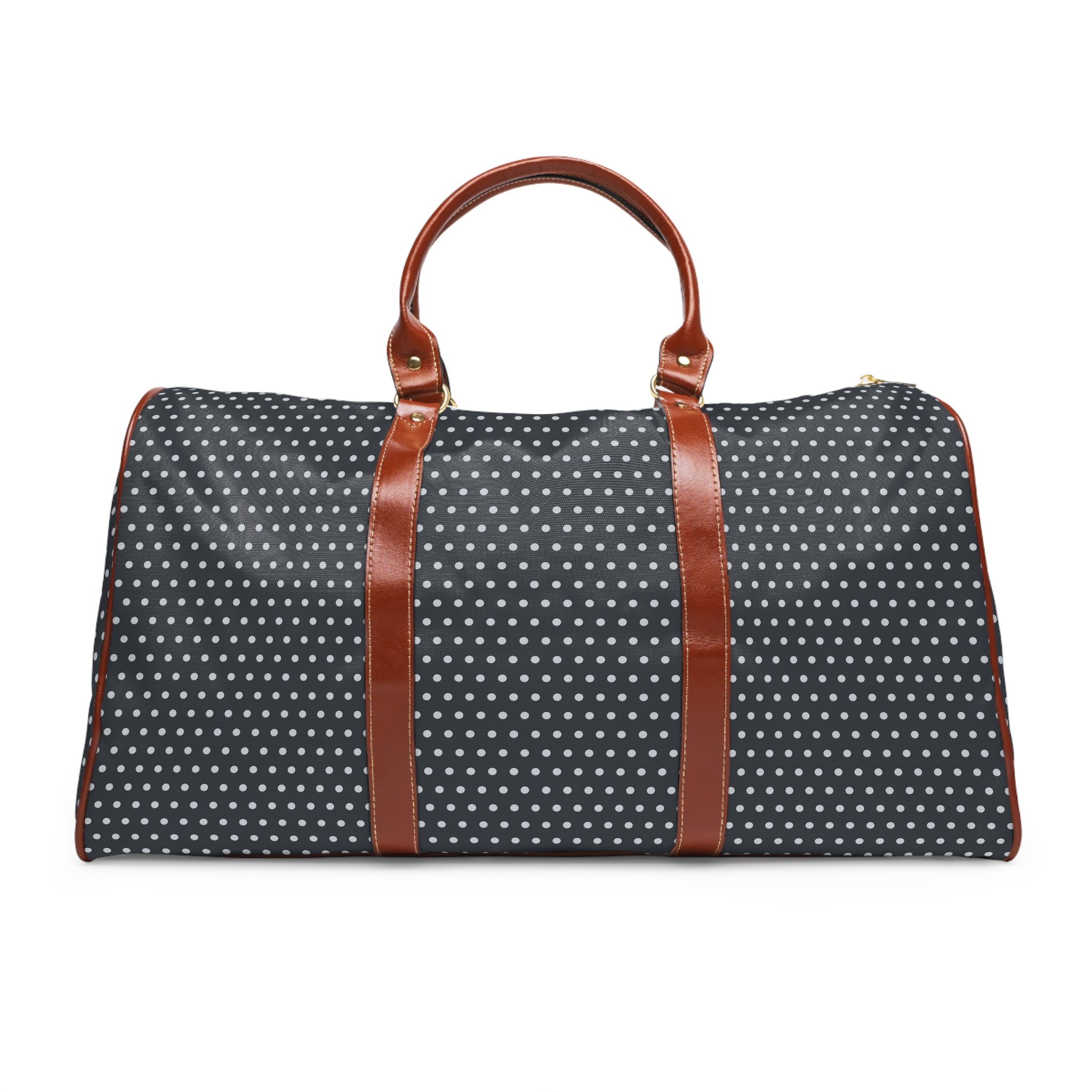 Quessant - Graphite Silver Pin Dot Travel Bag