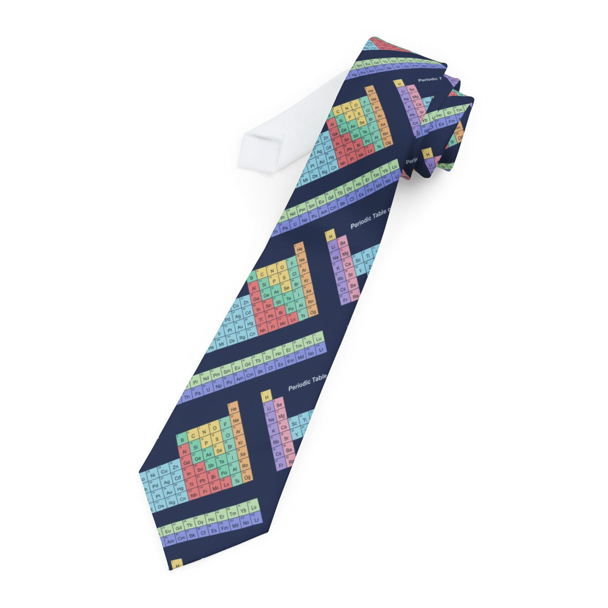 Knuth Satin Edition - Navy & Pastel Periodic Table Tie