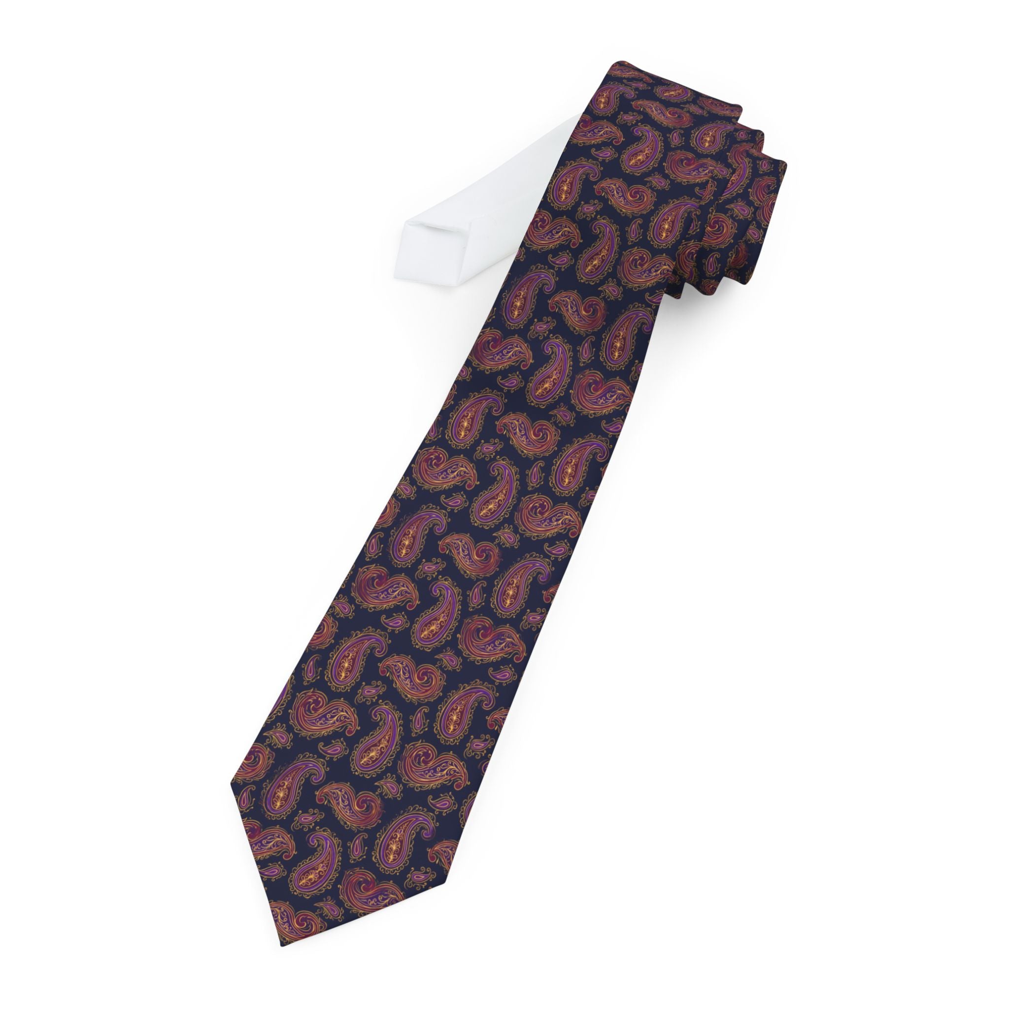 Alcanar Talisman Tie - Violet Paisley Dusk