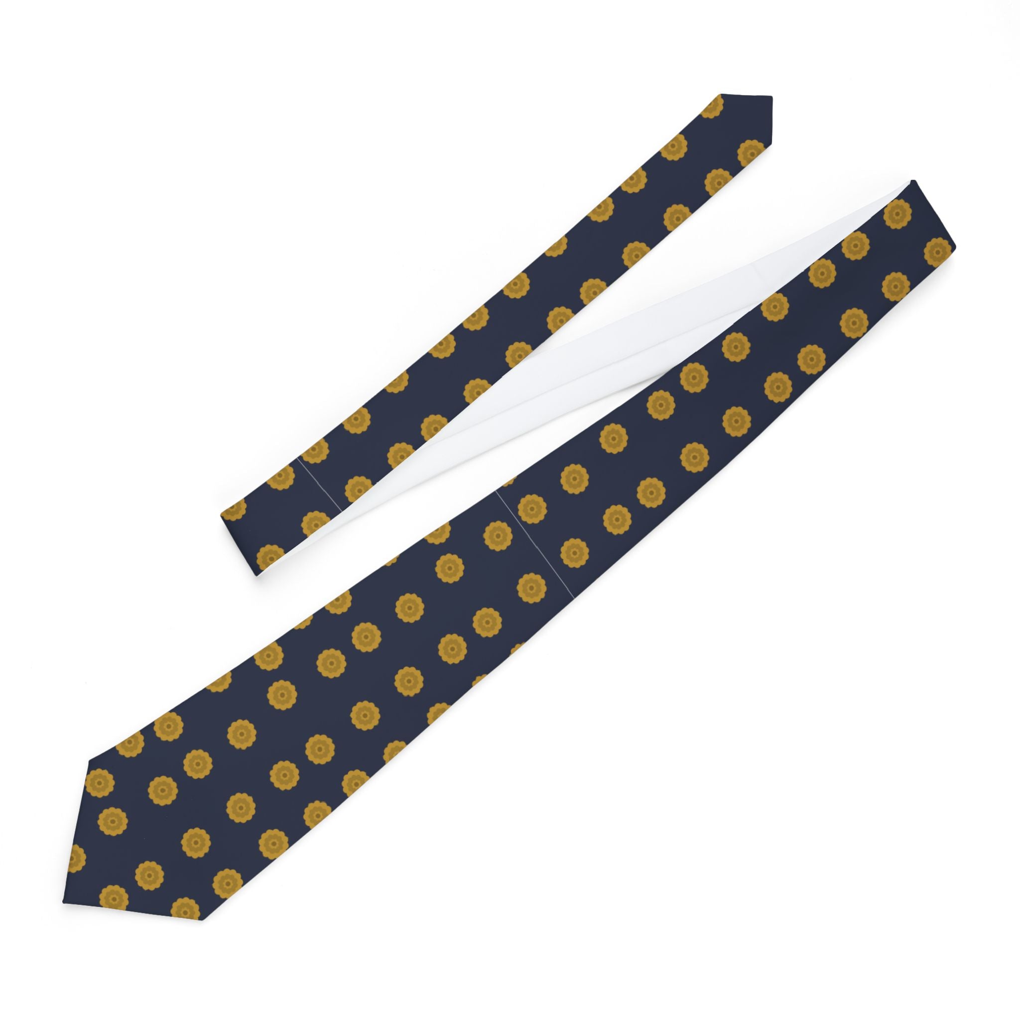 Cortemilia Talisman Tie - Midnight Gold Floral Bloom