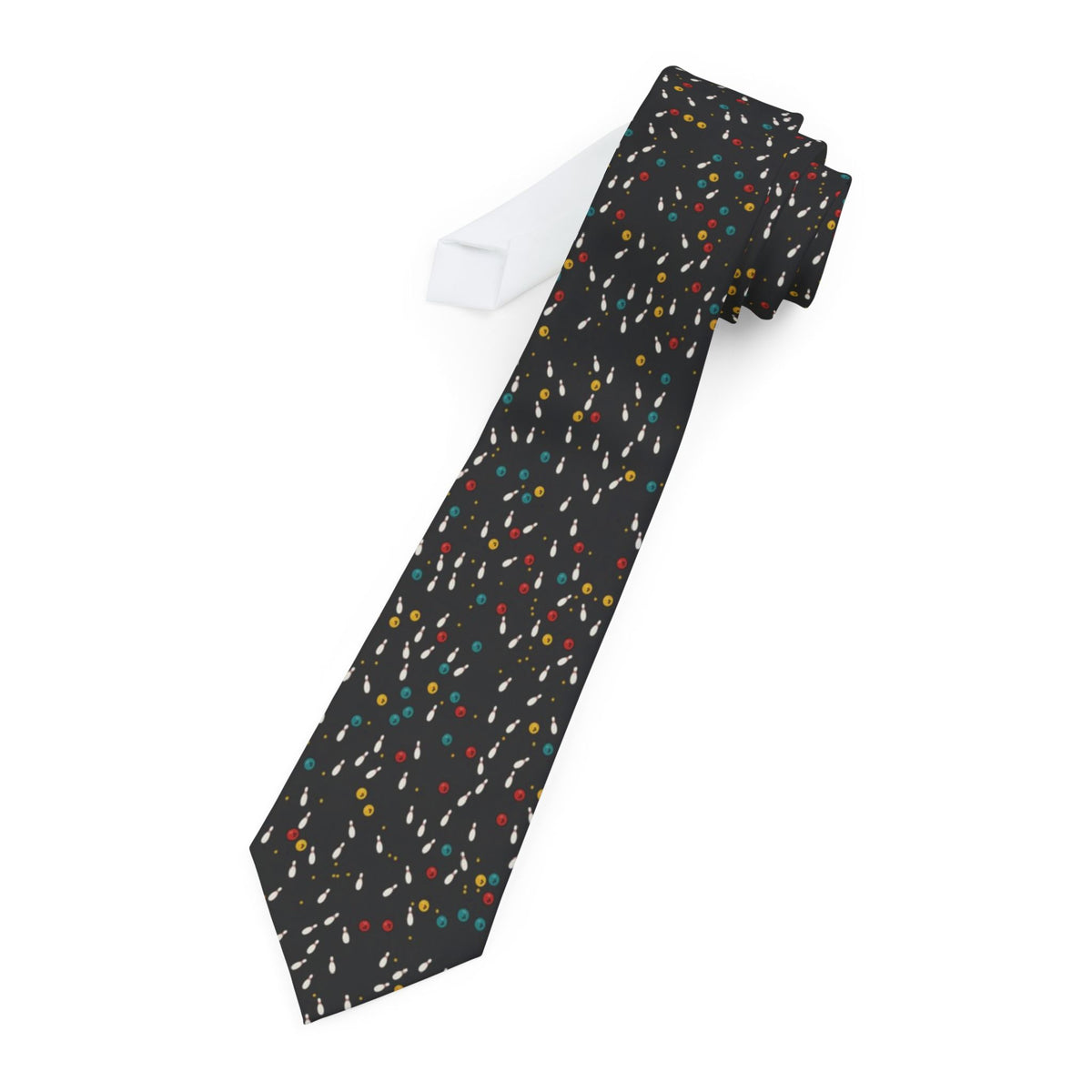 Sandberg Satin Edition - Black & Red Bowling Tie