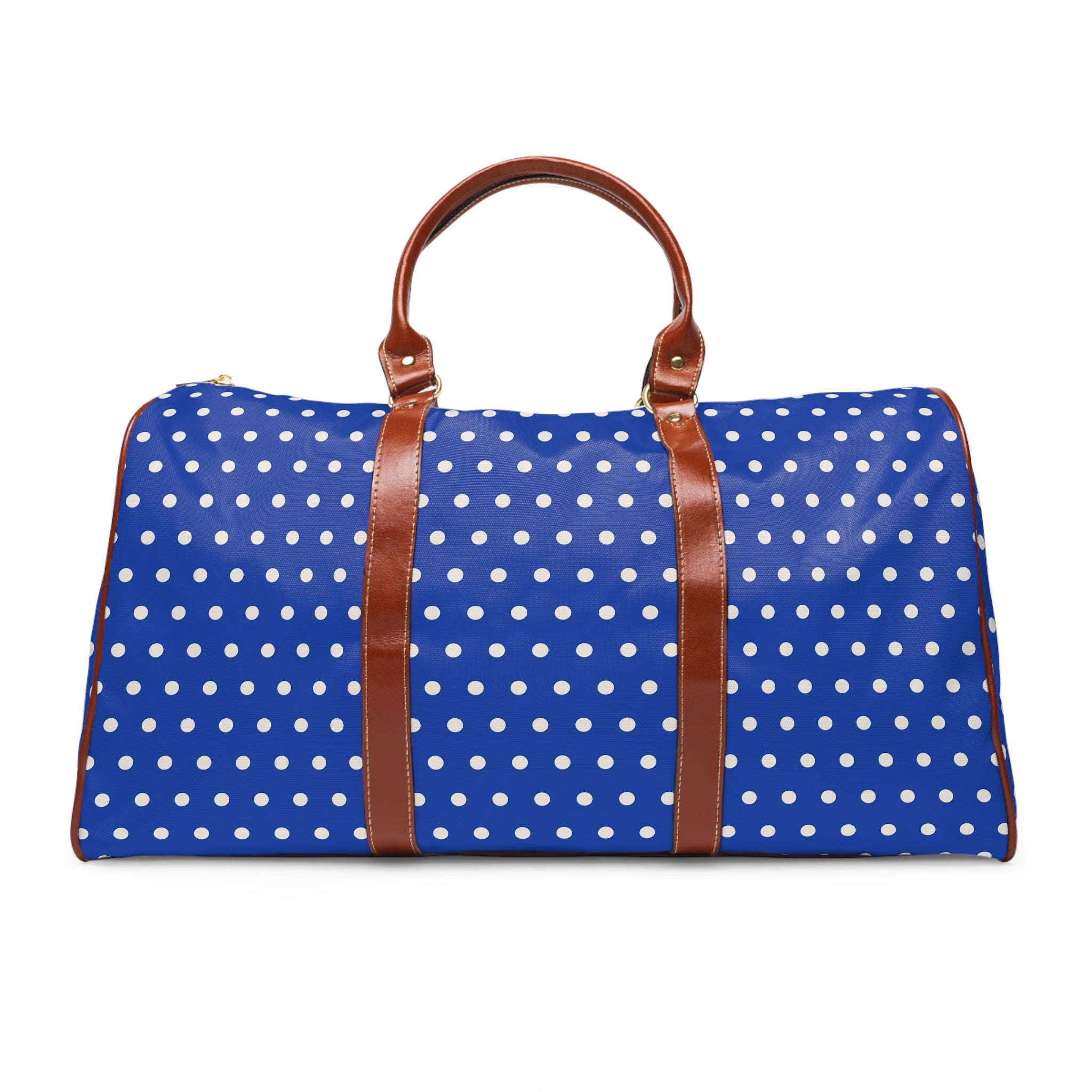 Tivoli - Royal Blue Ivory Polka Dot Travel Bag