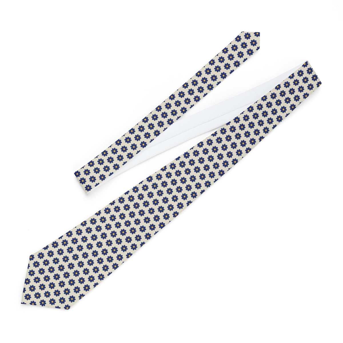 Bremgarten Talisman Tie - Ivory Daisy Foulard