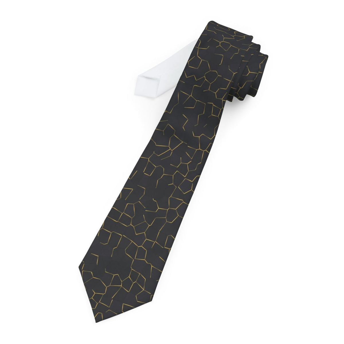 Levetzau Satin Edition - Black & Gold Kintsugi Tie