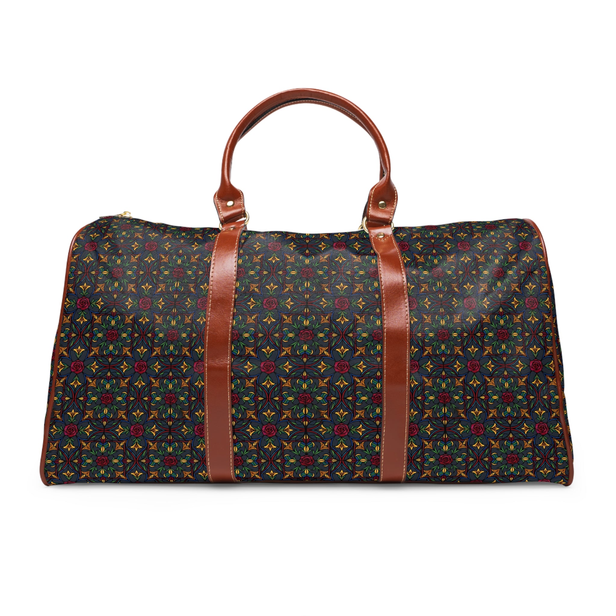 Kirkstall - Stained Glass Rosette Travel Bag
