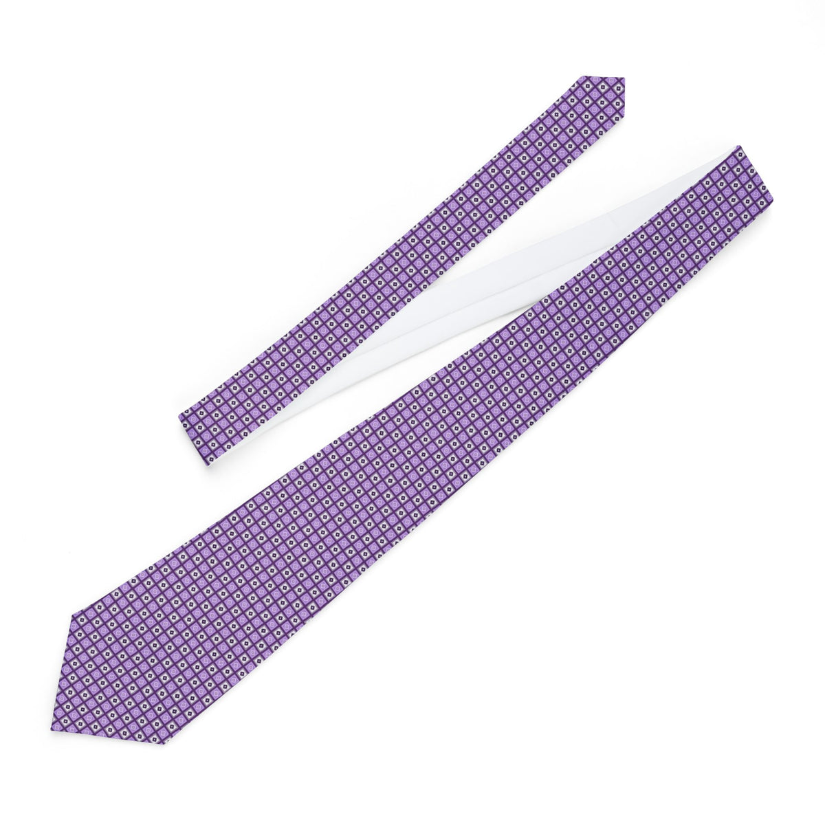 Laufenburg Talisman Tie - Plum Tile Medallion
