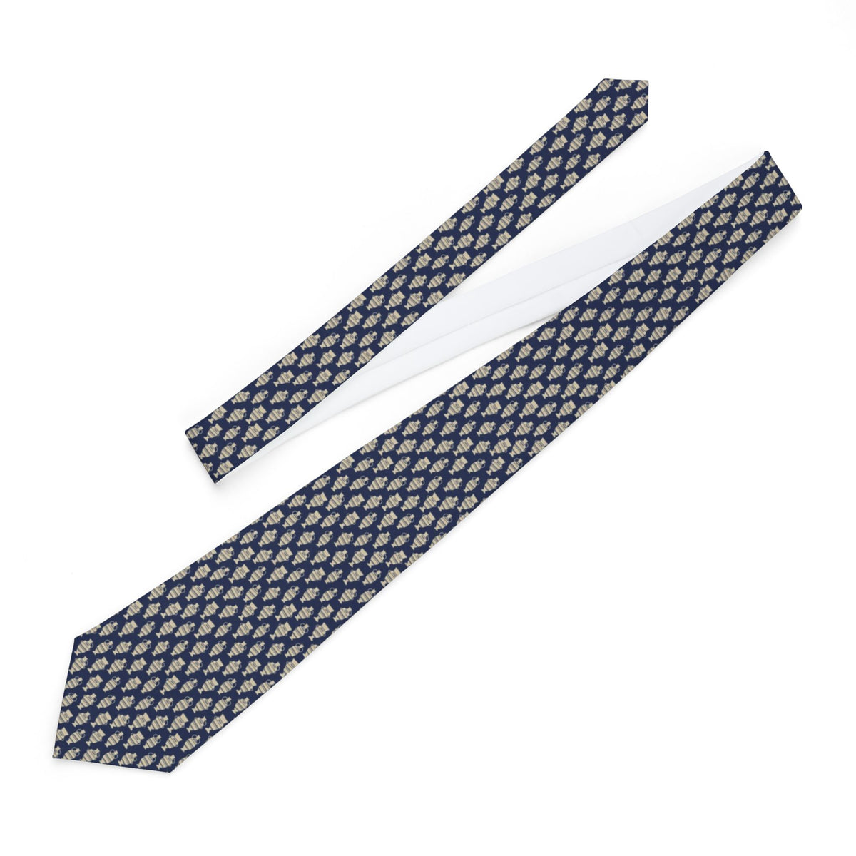 Skeel Satin Edition - Navy & Cream Amphora Tie