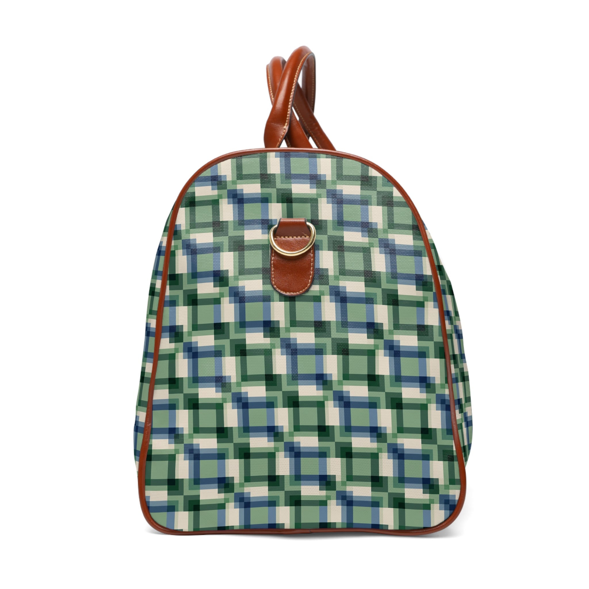 Issigeac - Sage Blue Check Travel Bag