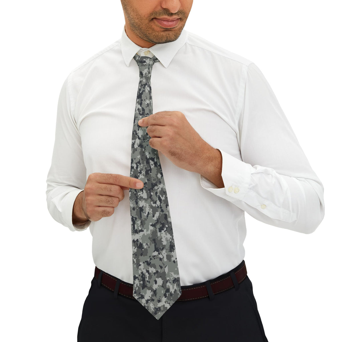 Gneisenau Satin Edition - Grey Digital Camo Tie – view 4