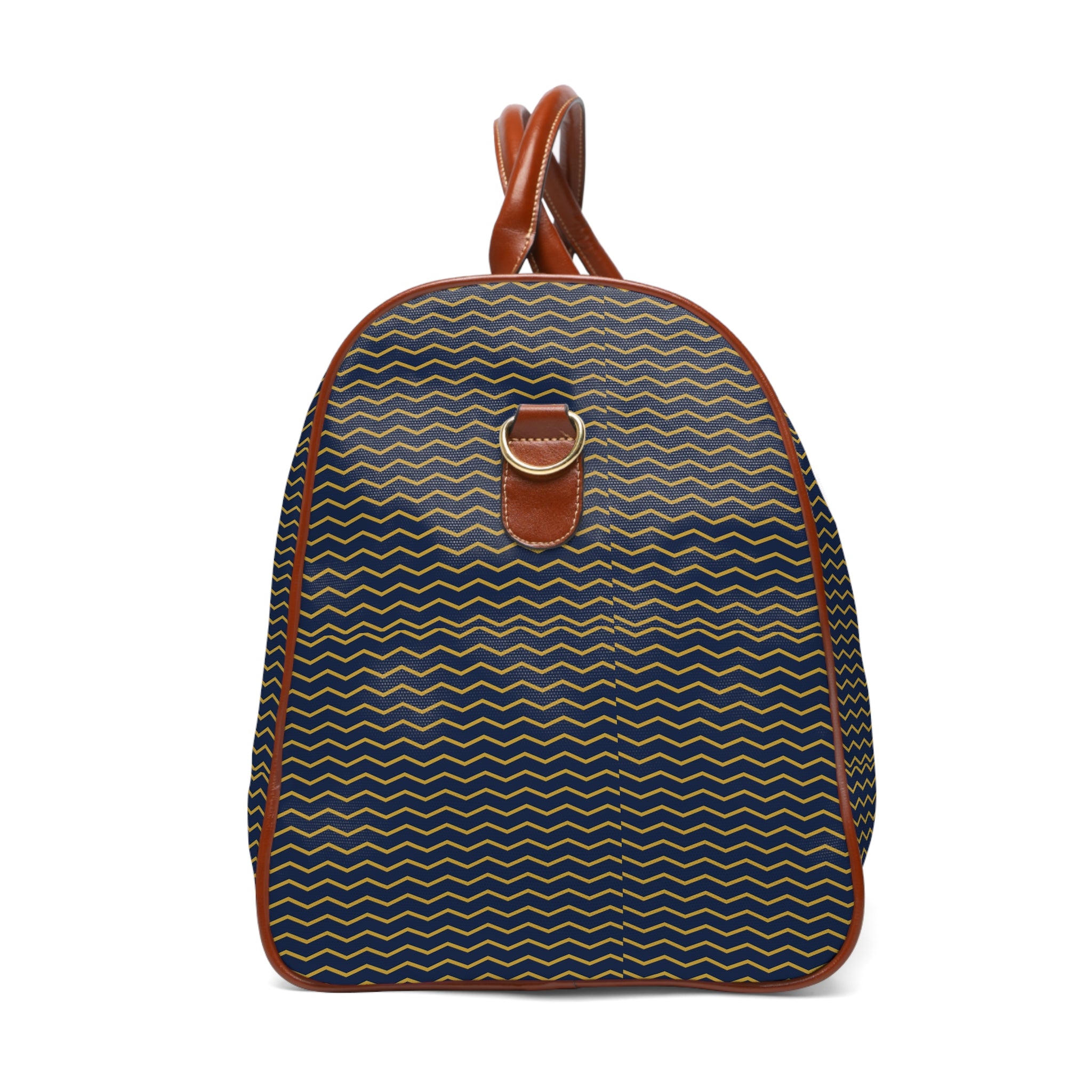 Seyne - Navy Gold Chevron Travel Bag