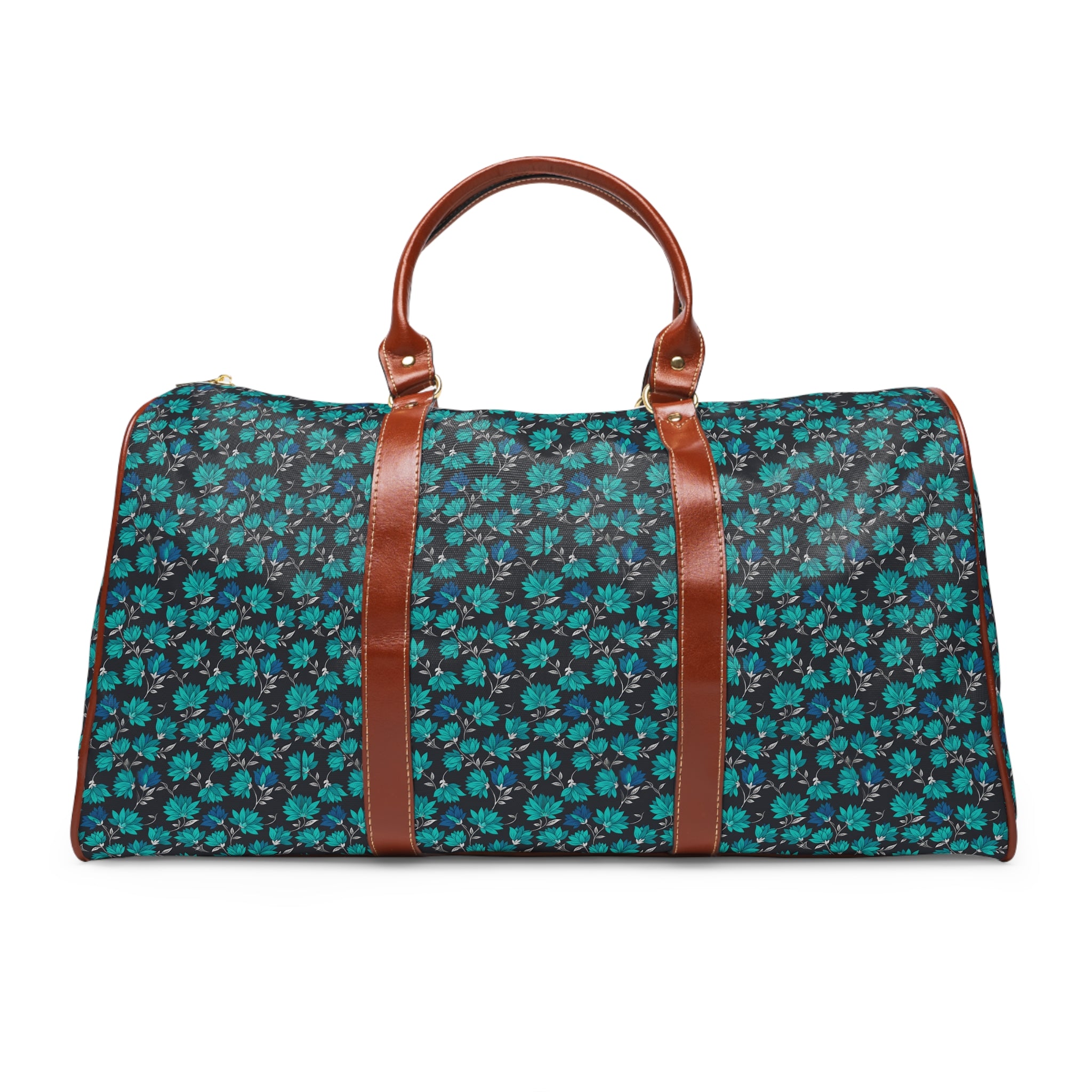 Valdoro - Charcoal Teal Bloom Travel Bag