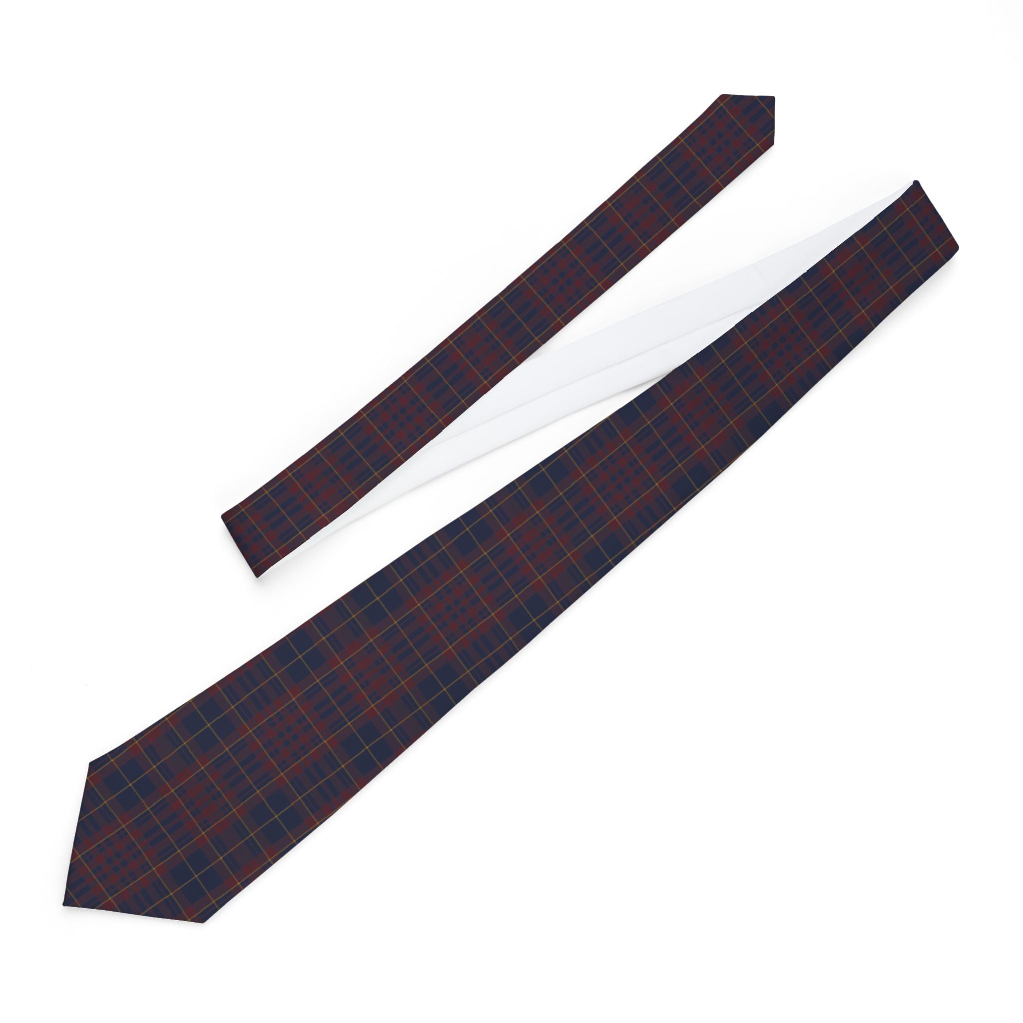 Antagnod Talisman Tie - Navy Bordeaux Plaid