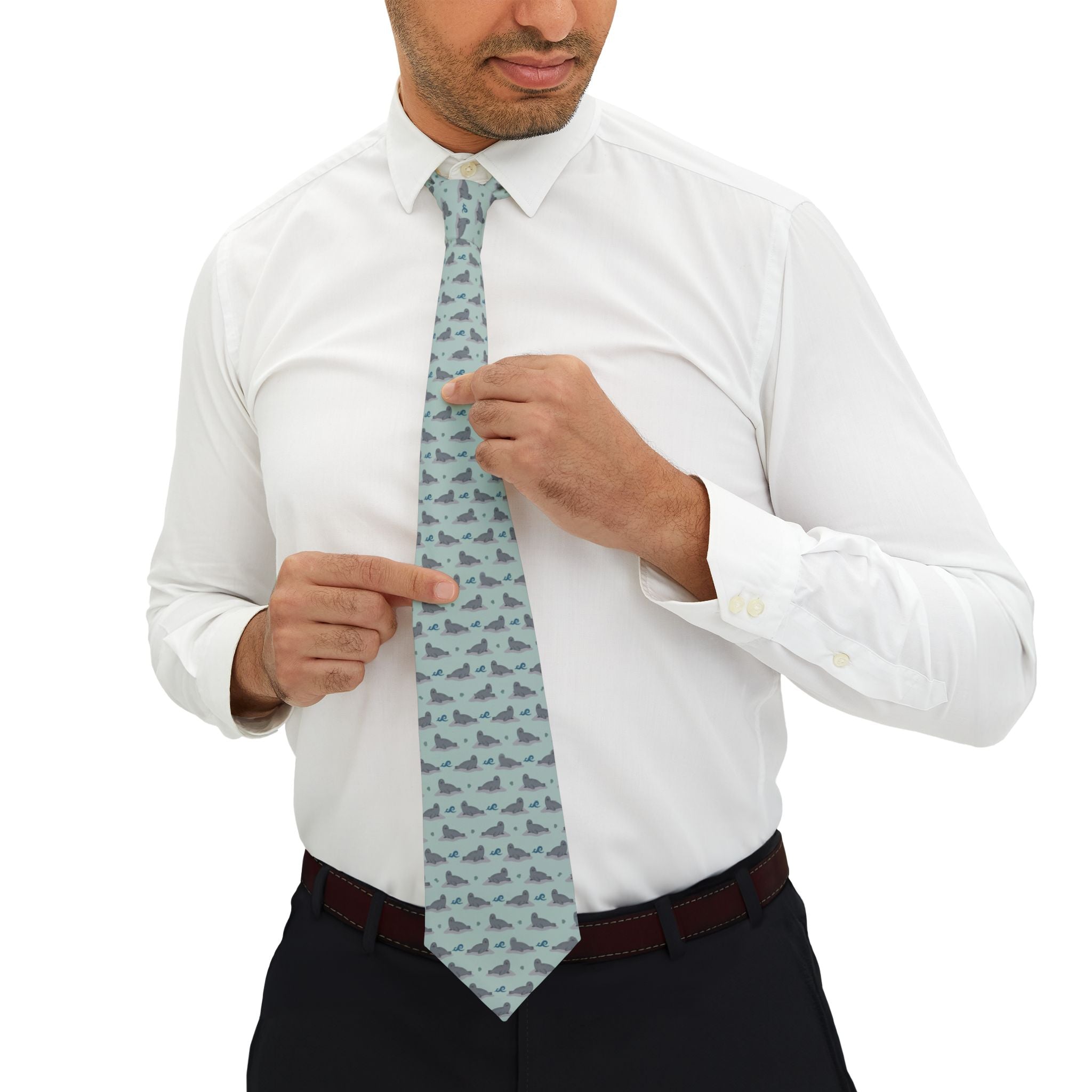 Blakeney Talisman Tie - Seal Sandbank Bask