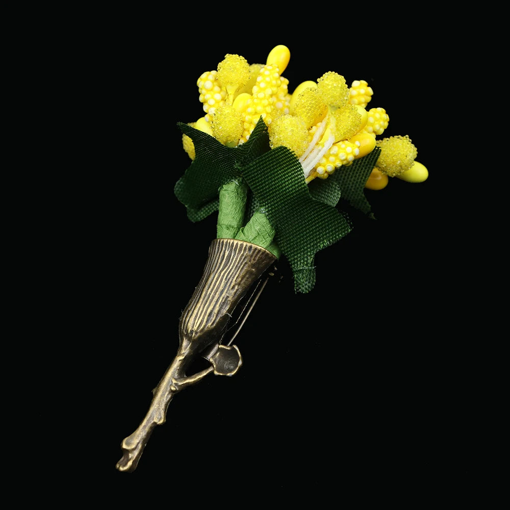 Talisman Brooch – Citrine Dawn Bouquet