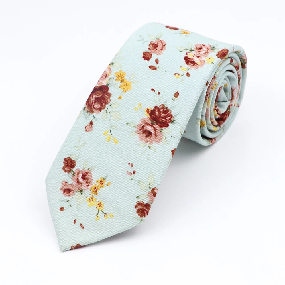 Whitcombe - Powder Blue Rose Tie